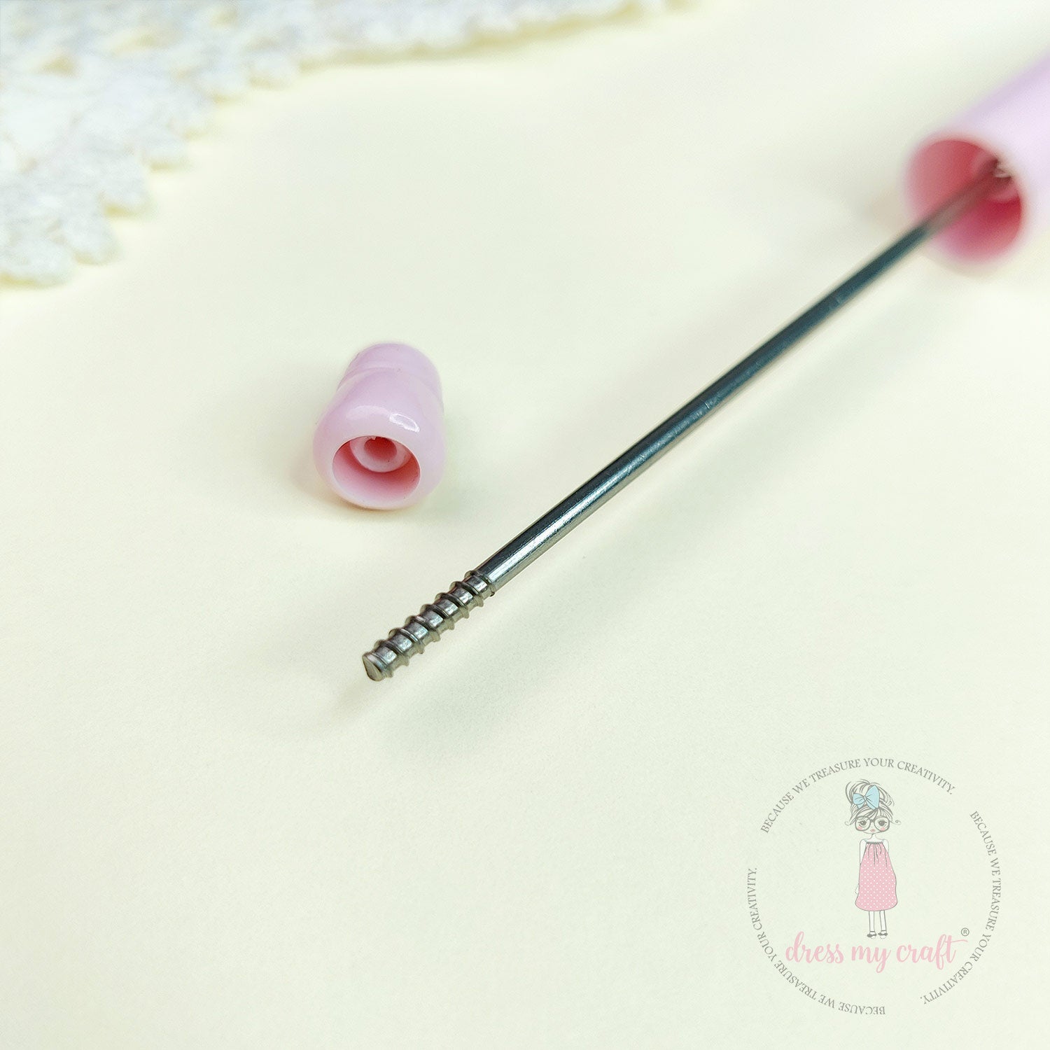 DIY Bead Pens - Pastel Pink