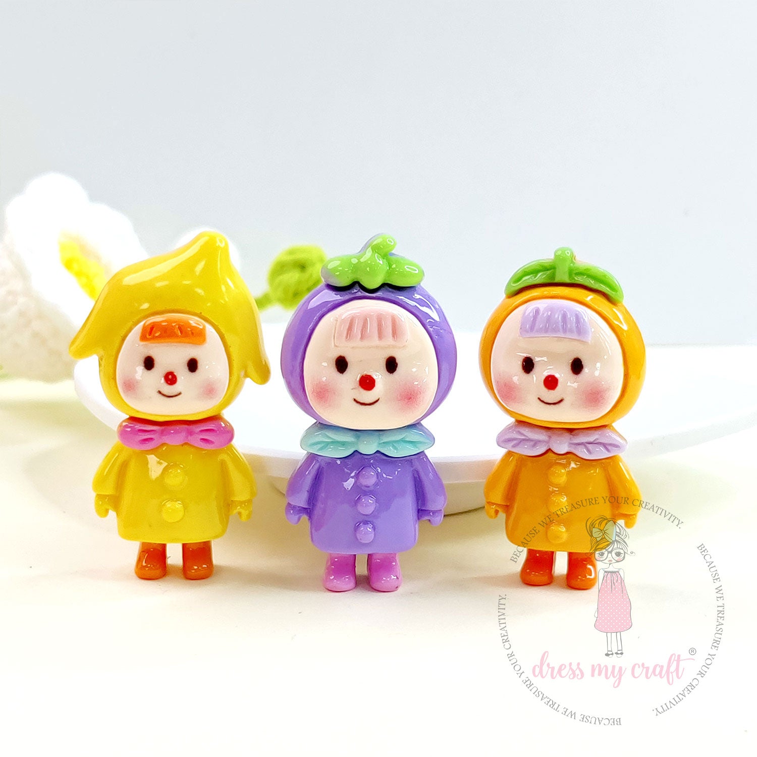 Fruit Babies Flatback Cabochons