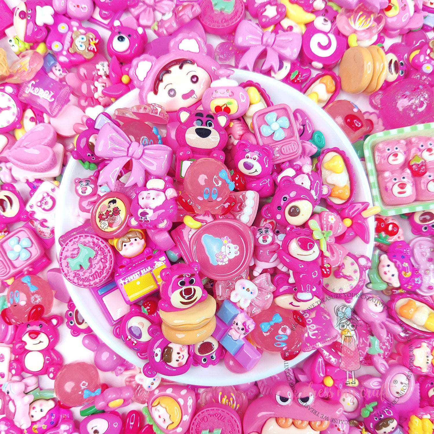 Pink Paradise Mix Cabochons Pack