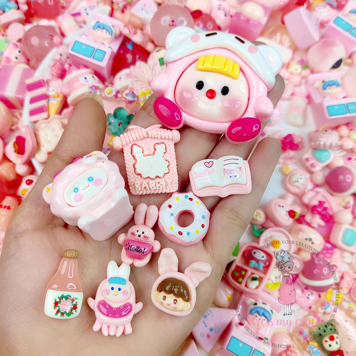 Sweet Candyland Mix Cabochons Pack