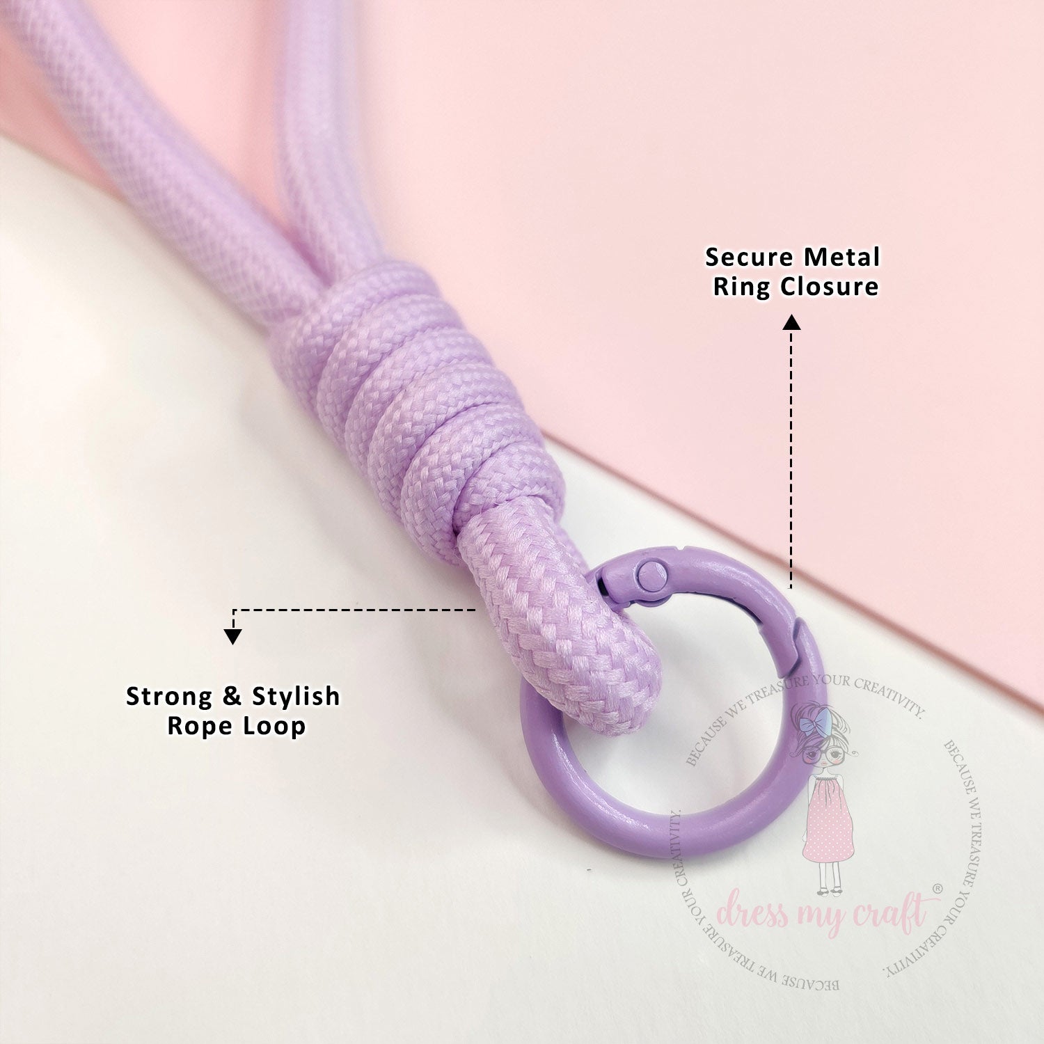 Braided Rope Keychains Purple - Vol 2