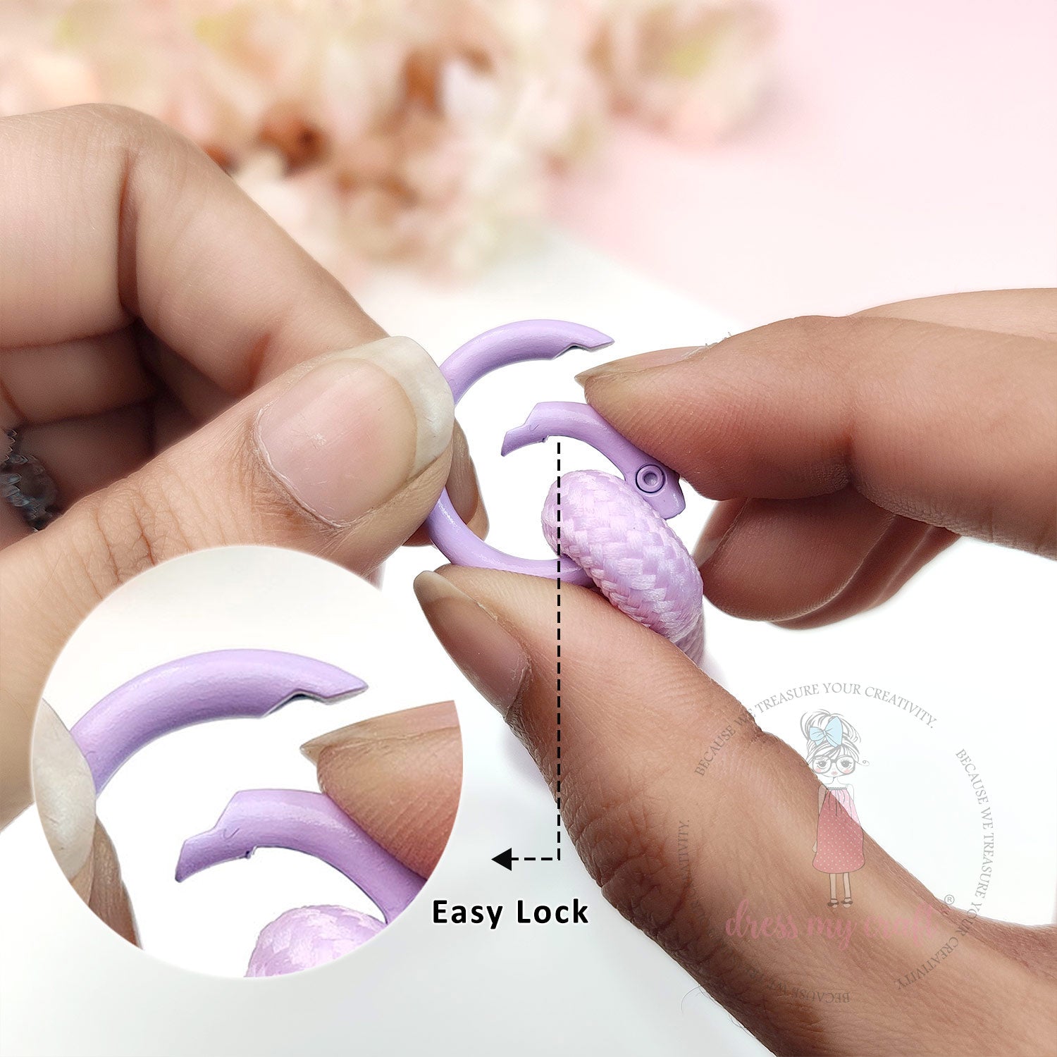 Braided Rope Keychains Purple - Vol 2