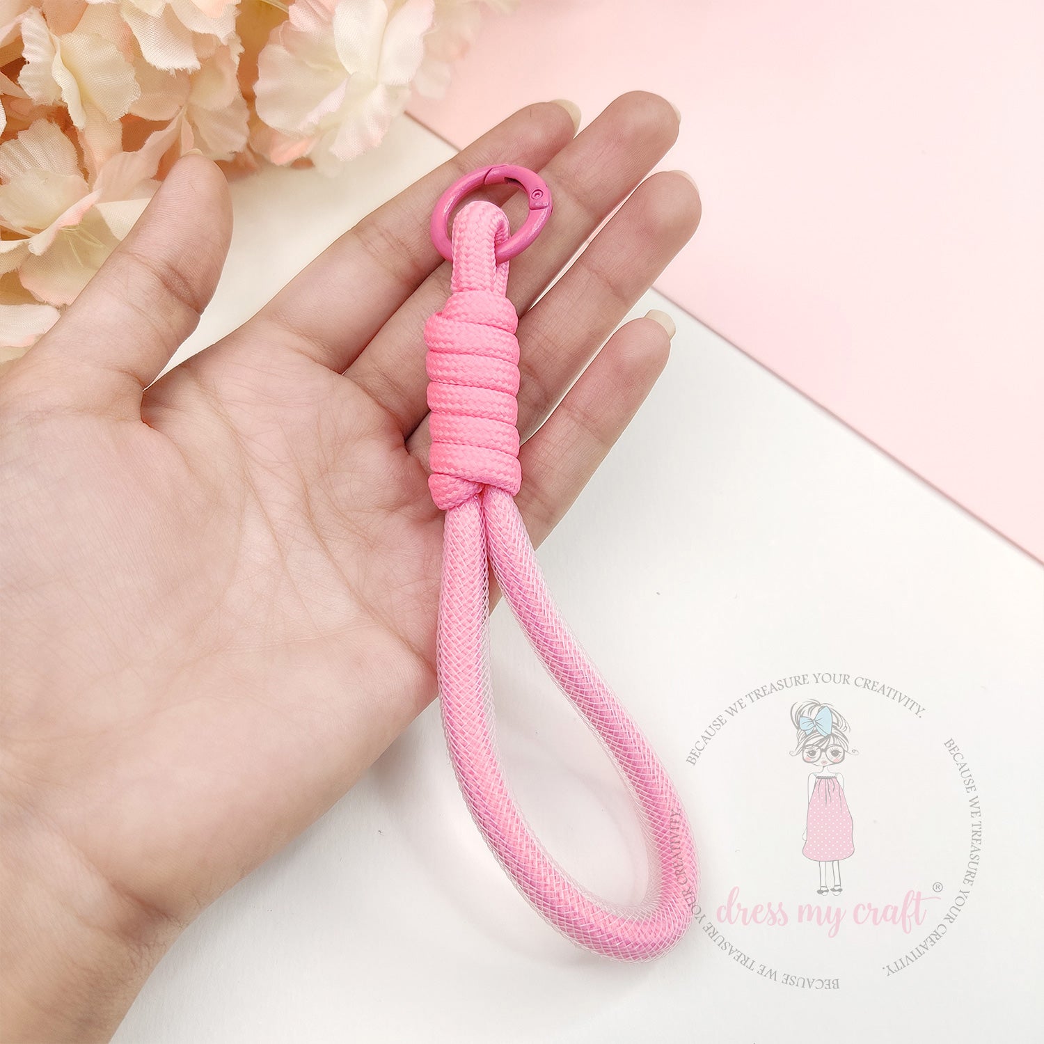 Braided Rope Keychains Dark Pink - Vol 2