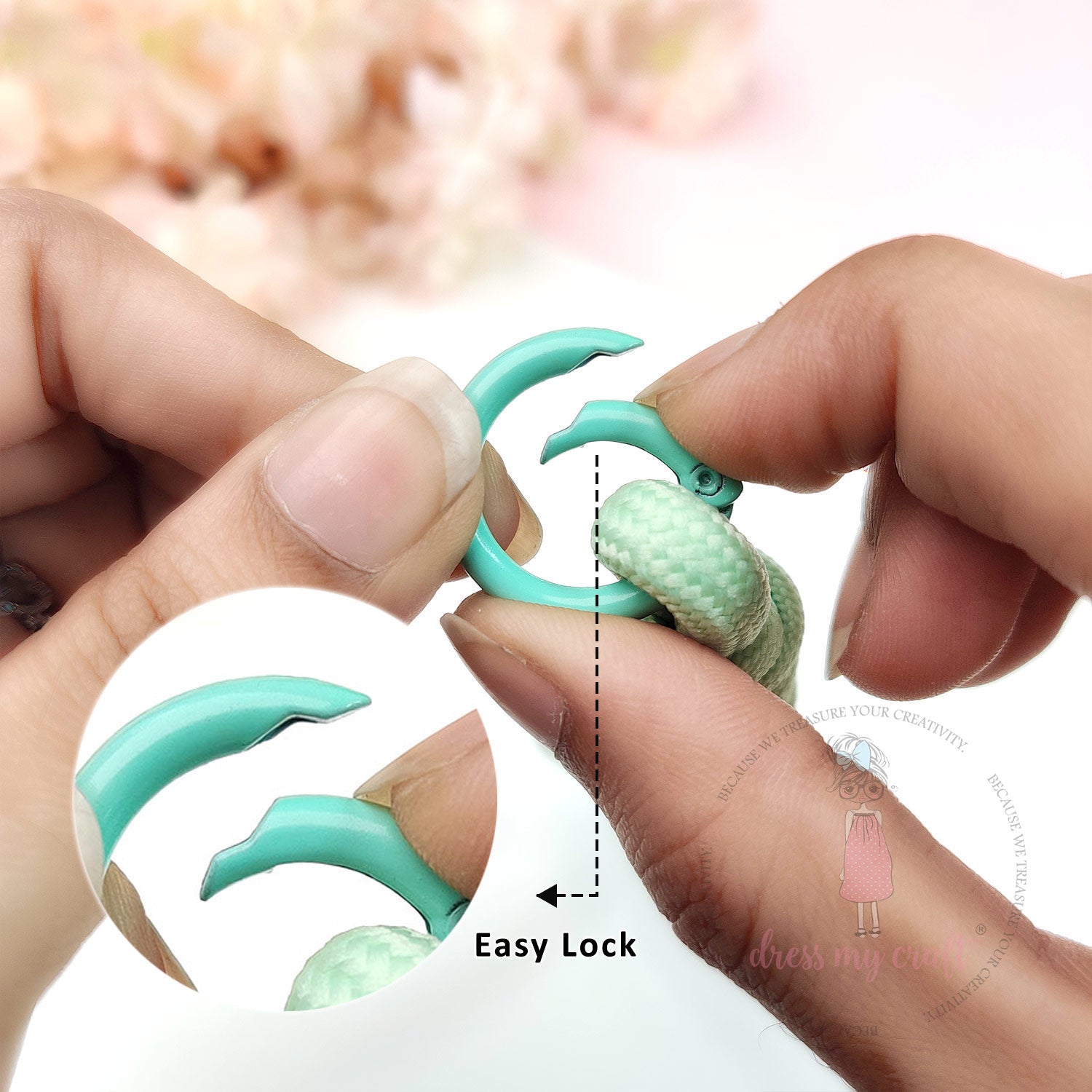 Braided Rope Keychains Leaf Green - Vol 2