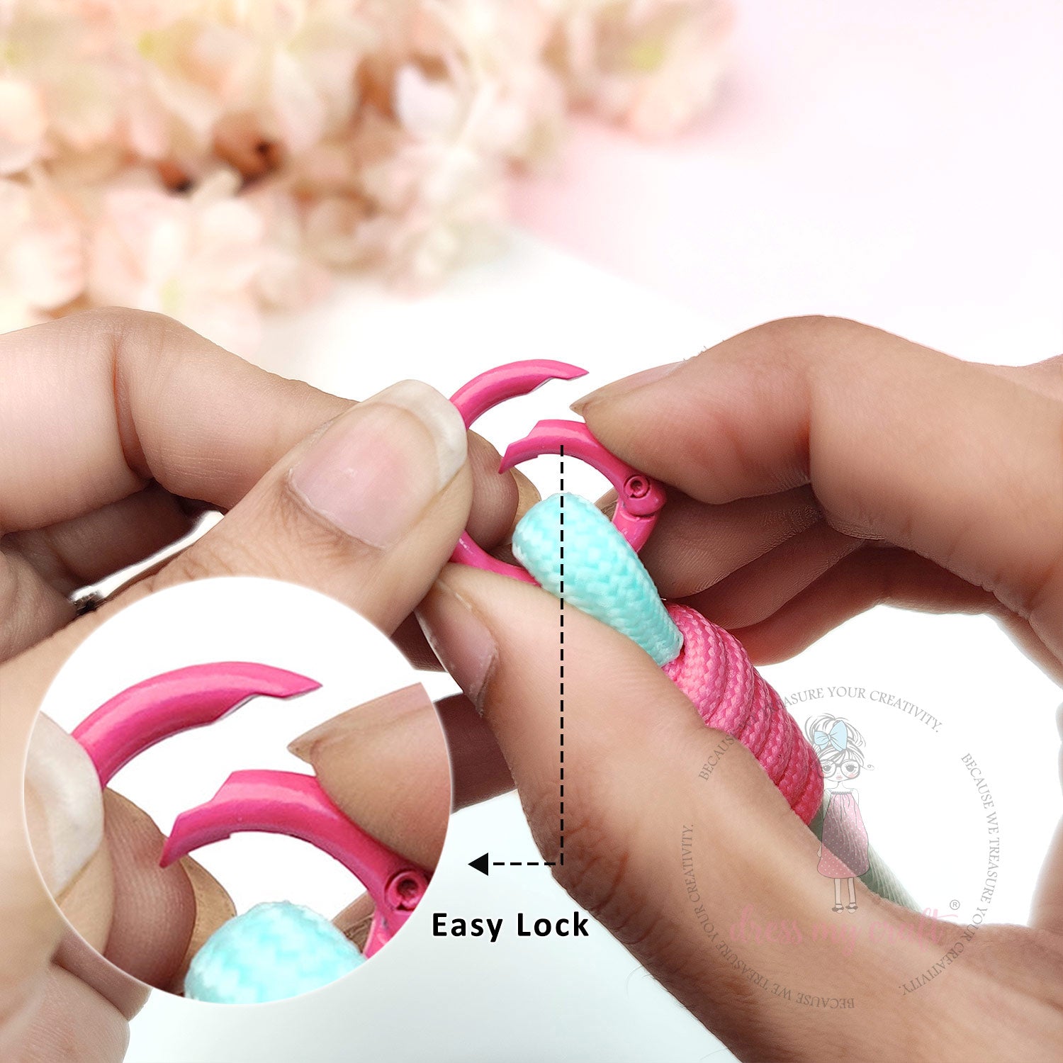 Braided Rope Keychains Mint Green - Vol 2