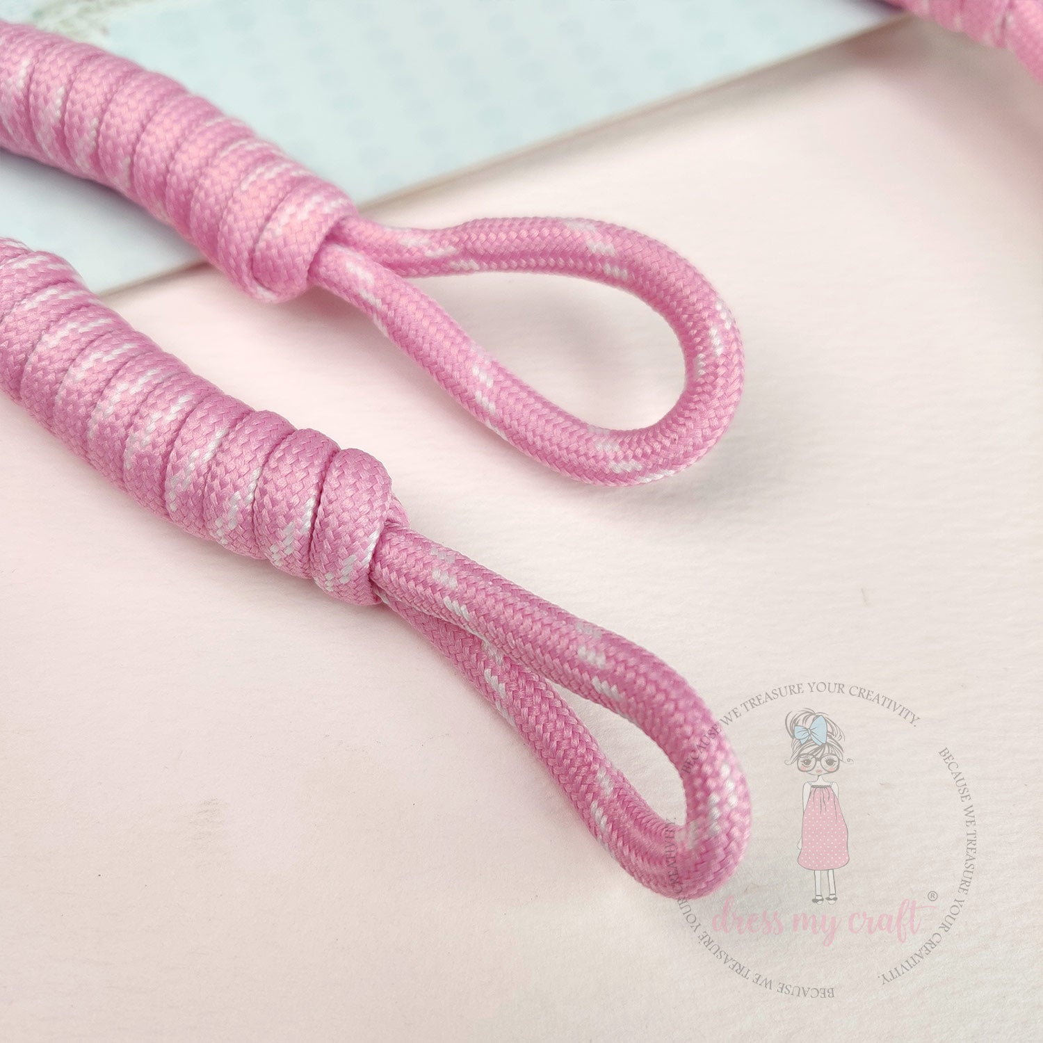 Braided Knot Rope - Baby Pink