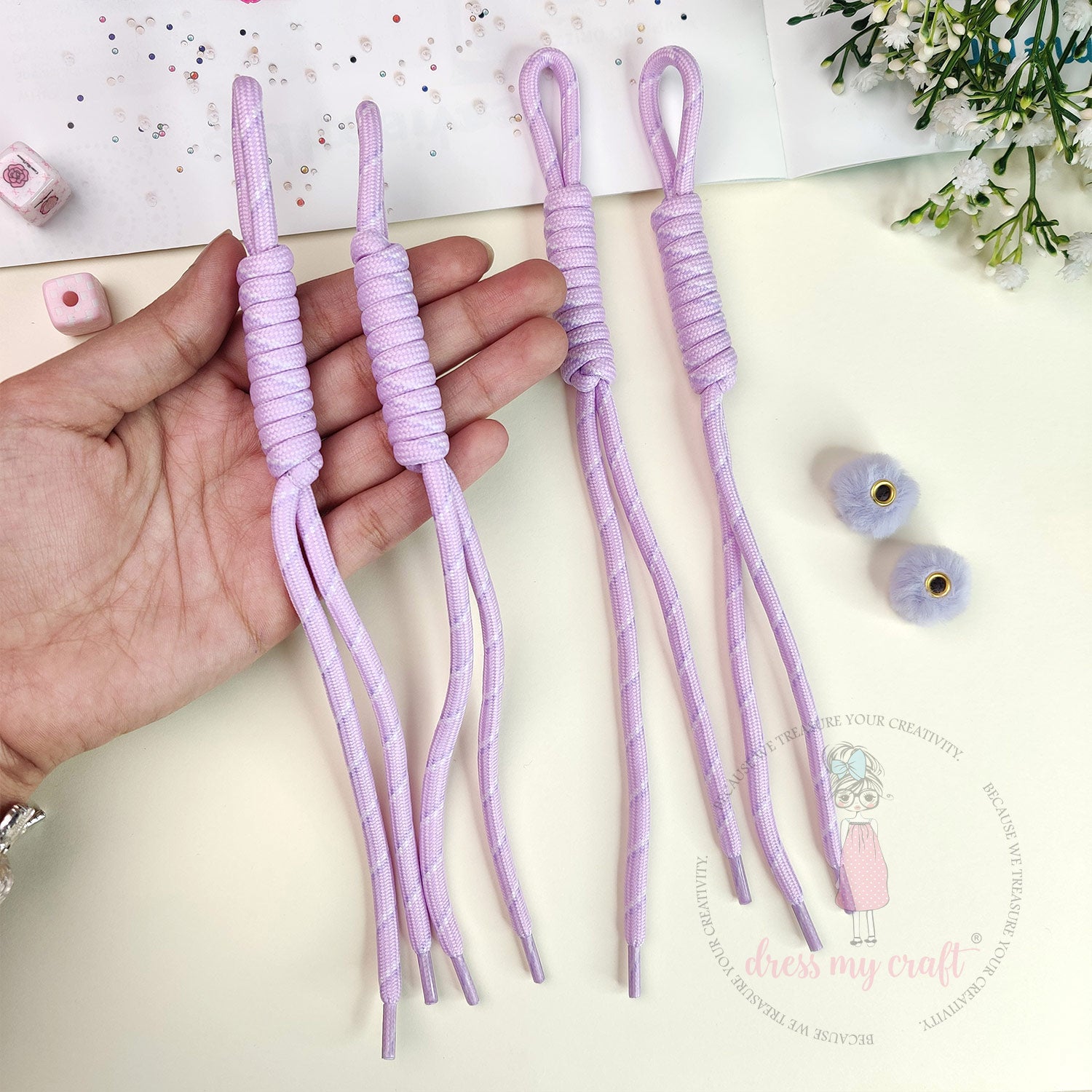 Braided Knot Rope - Lavender