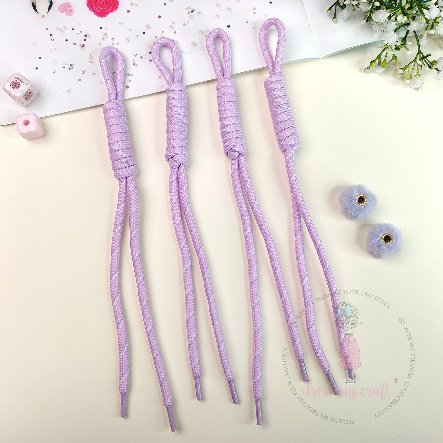 Braided Knot Rope - Lavender