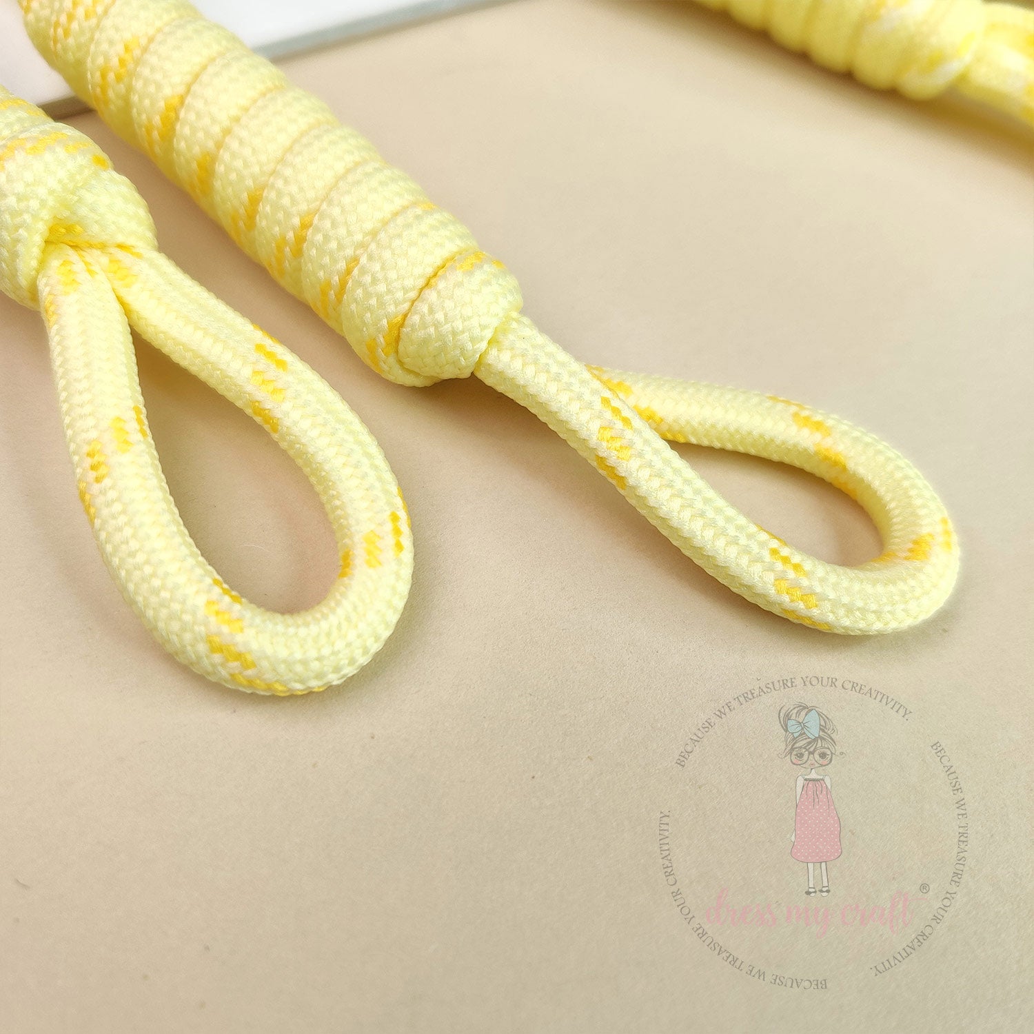 Braided Knot Rope - Pastel Yellow