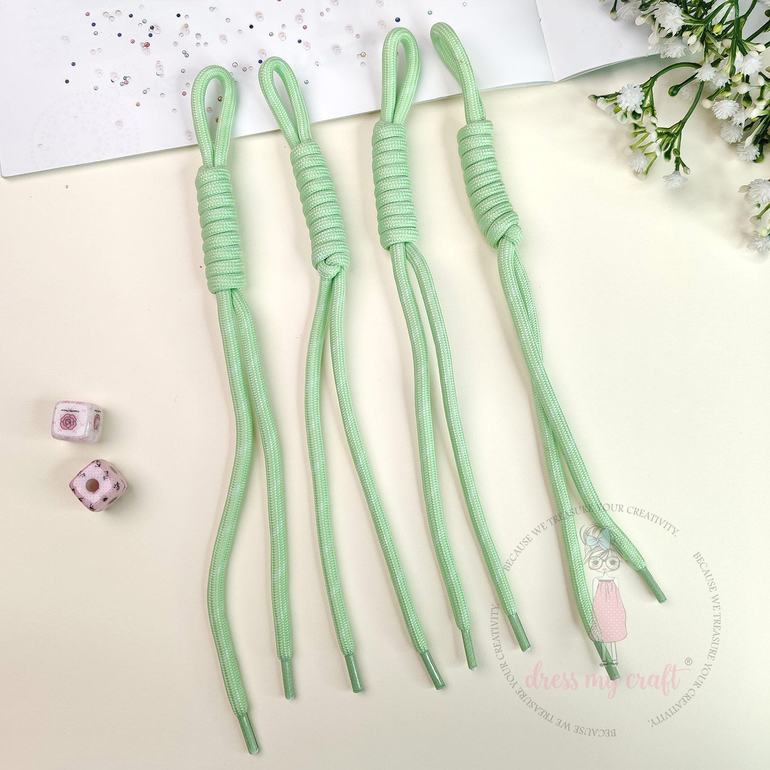 Braided Knot Rope - Pale Green