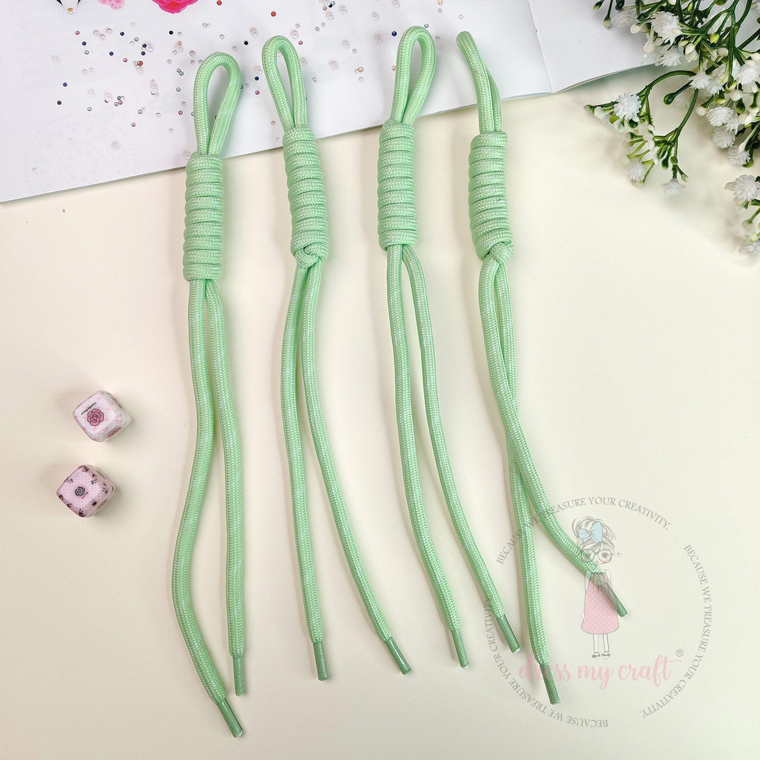 Braided Knot Rope - Pale Green