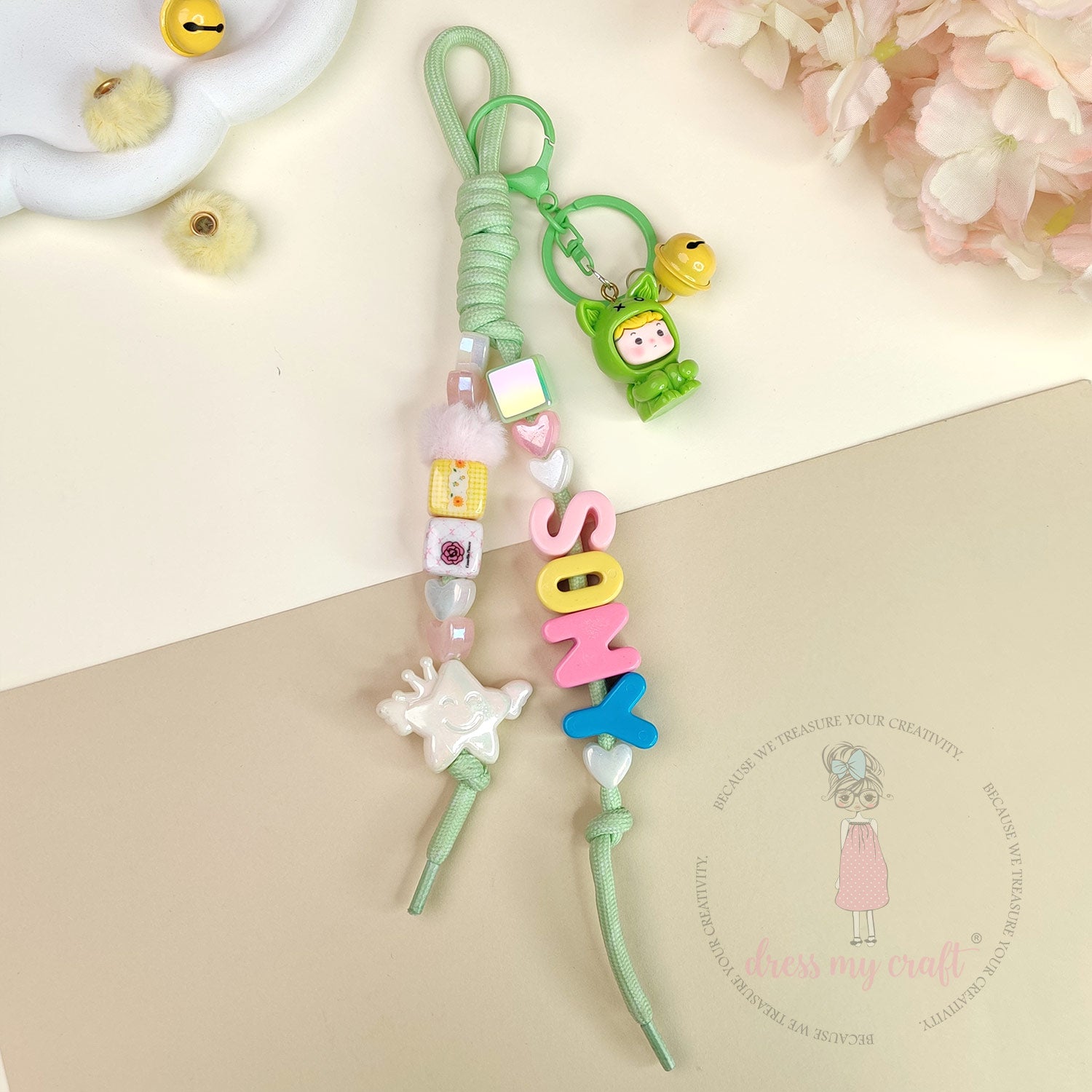 Braided Knot Rope - Pale Green