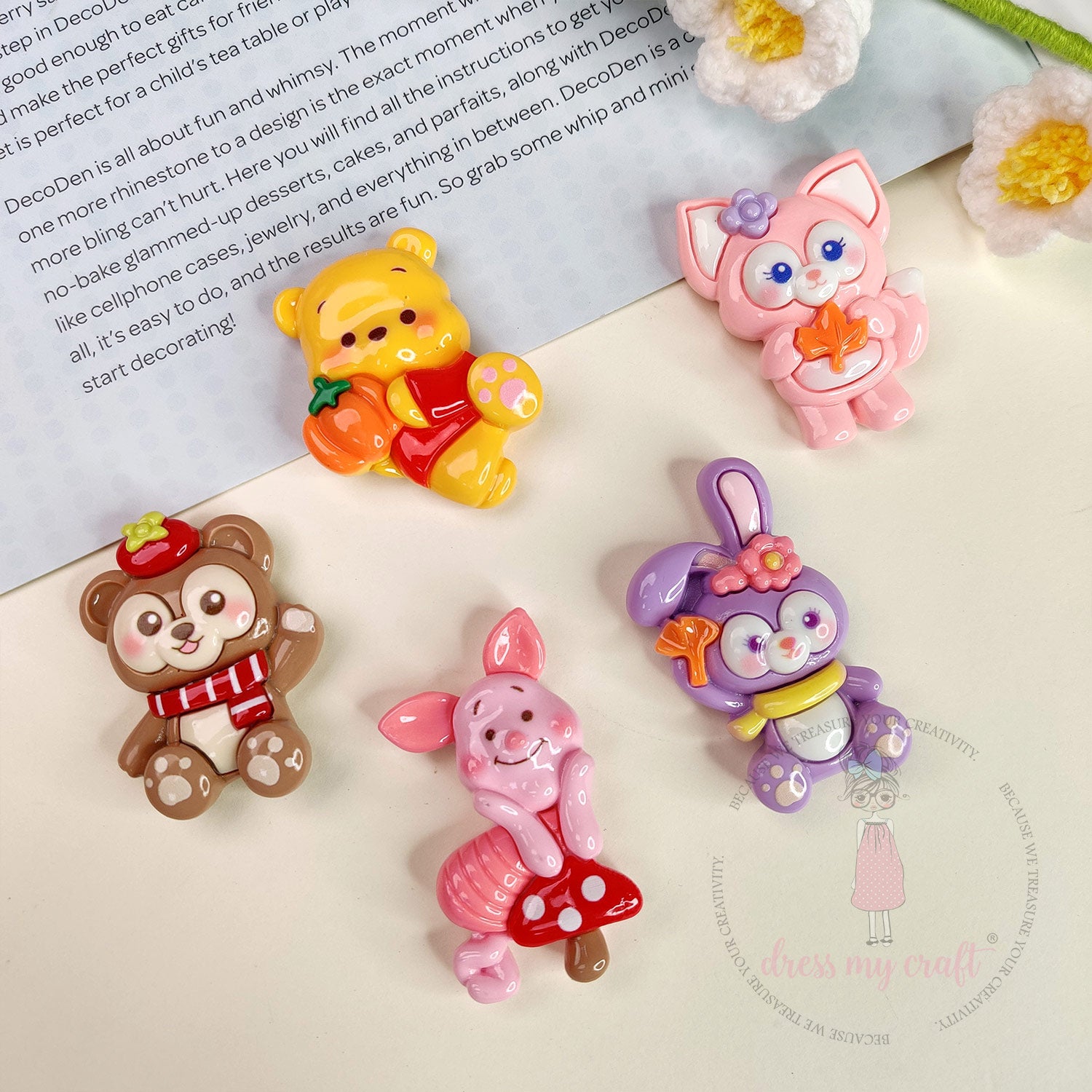 Disney Series Characters Flatback Cabochons