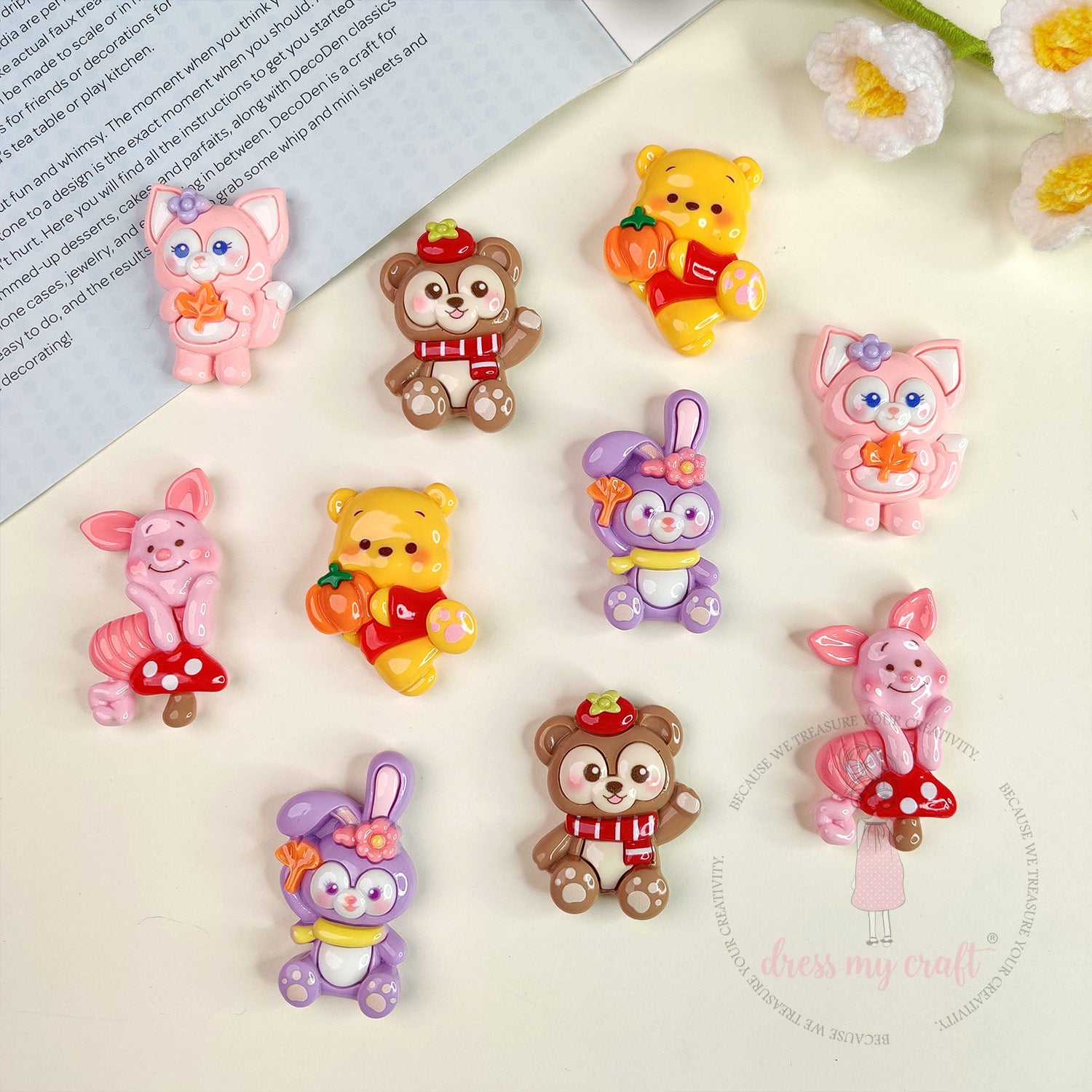 Disney Series Characters Flatback Cabochons