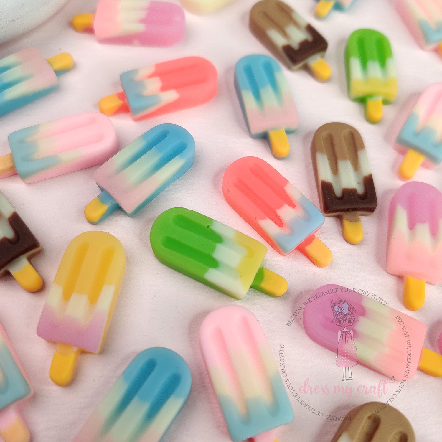 Ice-cream Candy Flatback Cabochons
