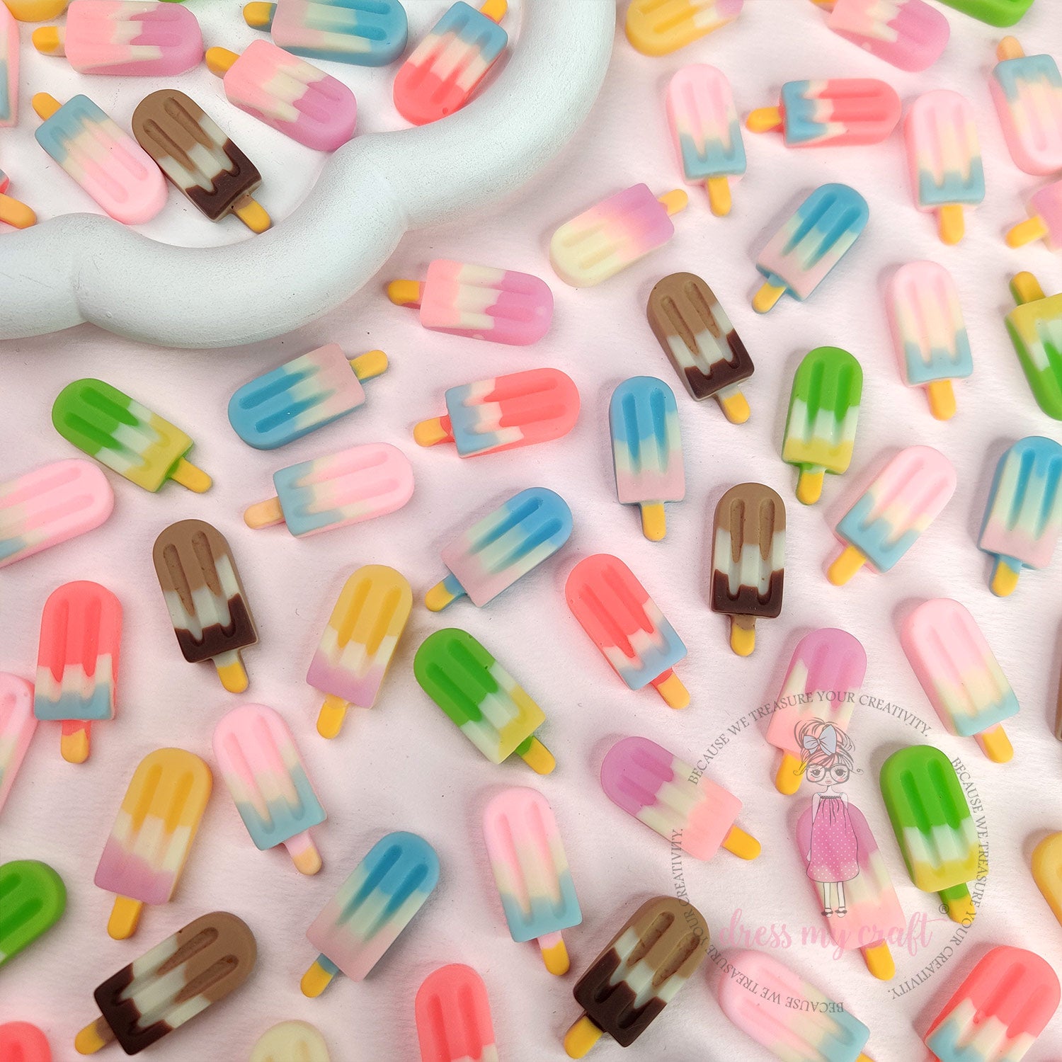 Ice-cream Candy Flatback Cabochons