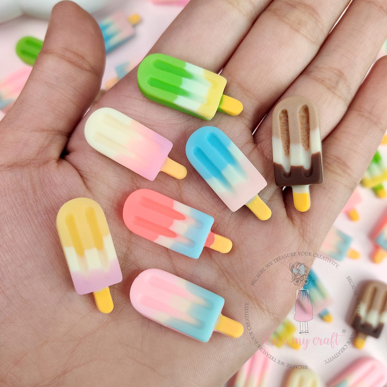 Ice-cream Candy Flatback Cabochons