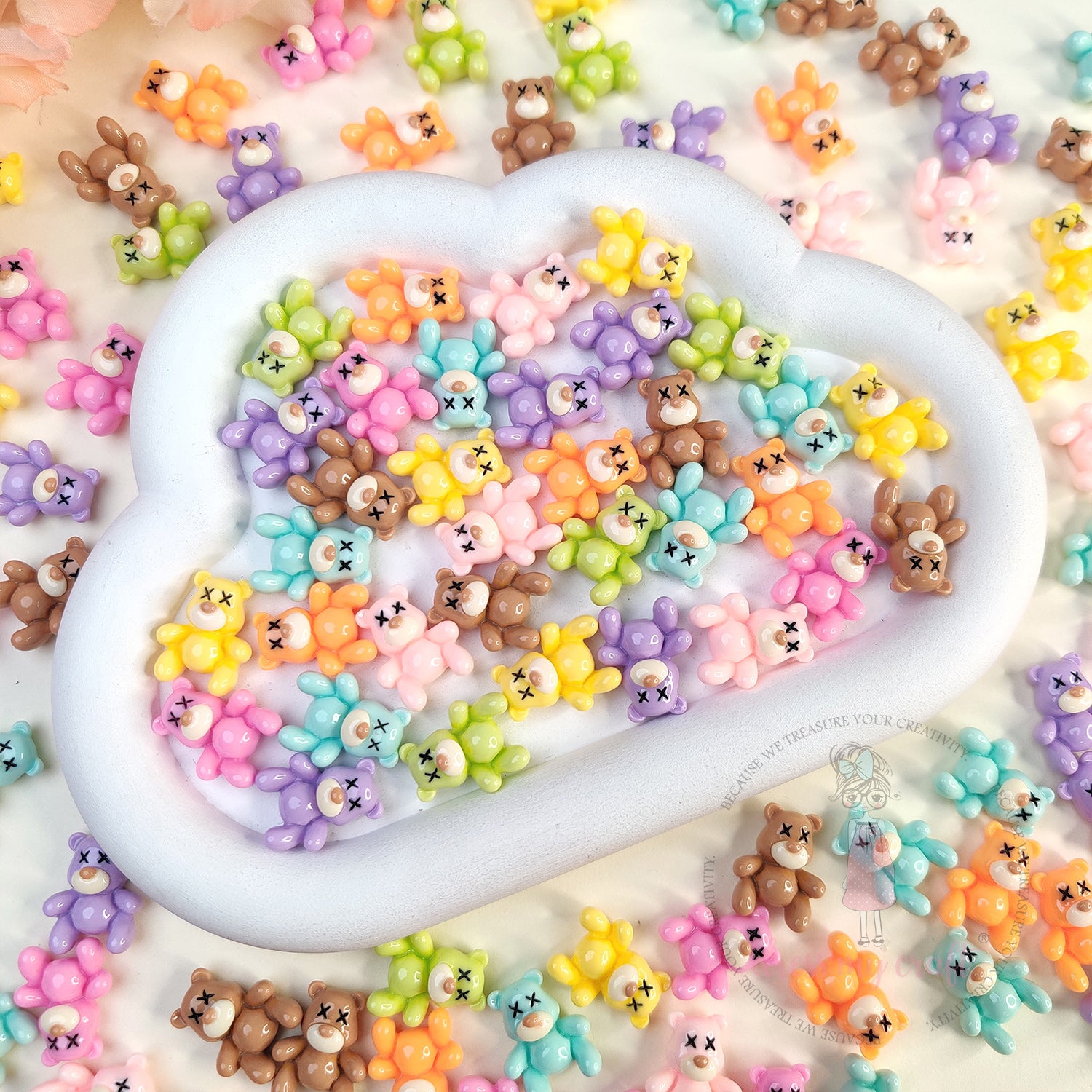 Bear Buddies Flatback Cabochons
