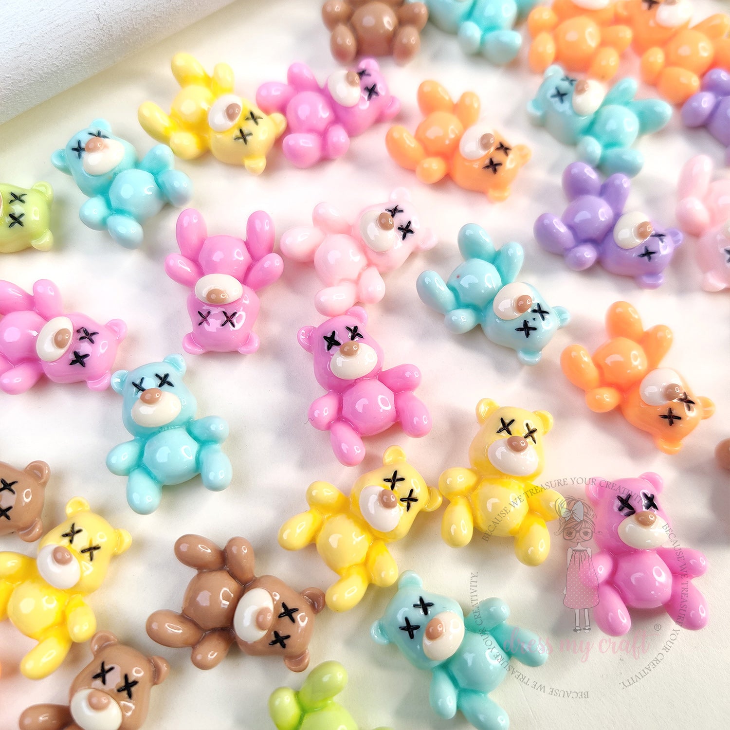 Bear Buddies Flatback Cabochons