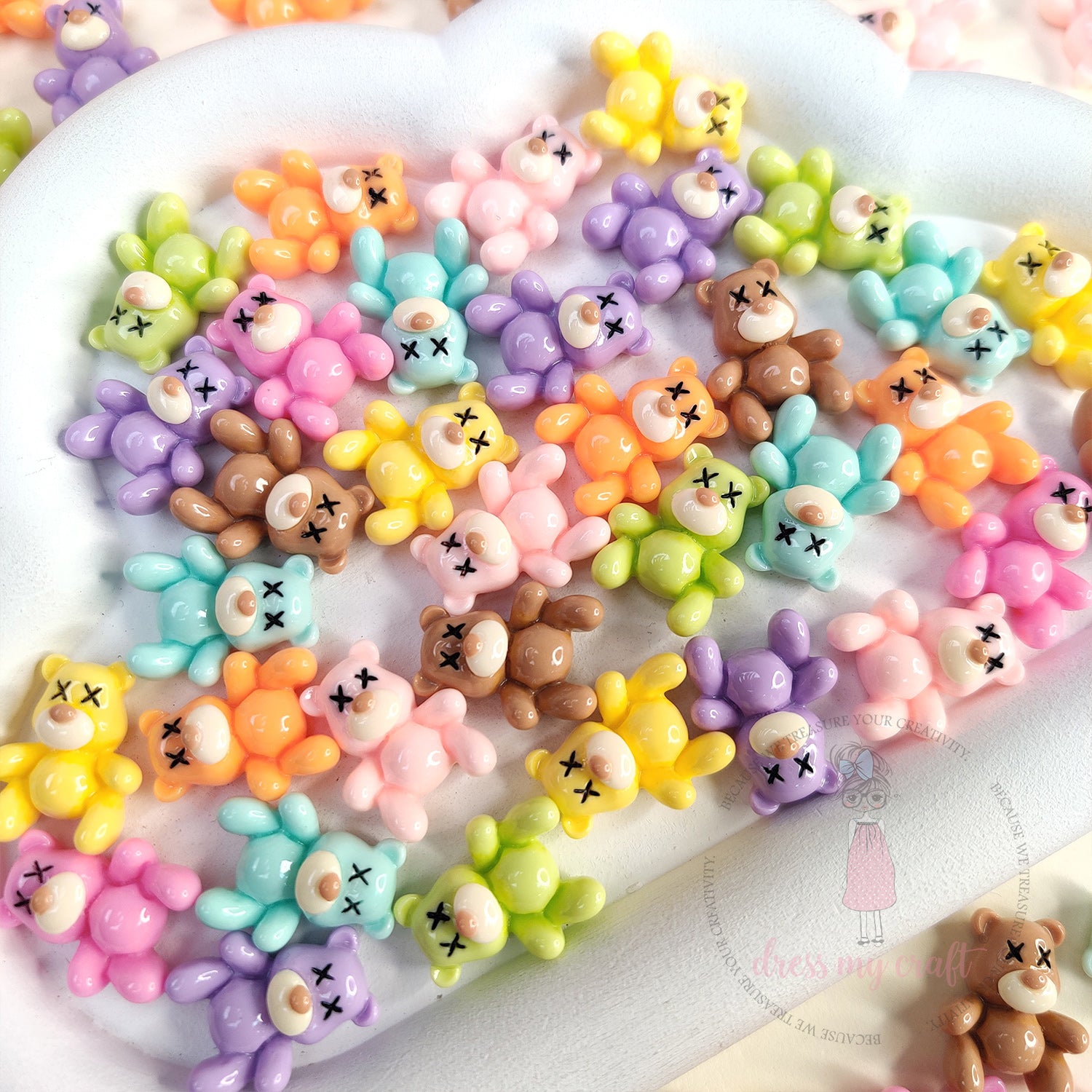 Bear Buddies Flatback Cabochons
