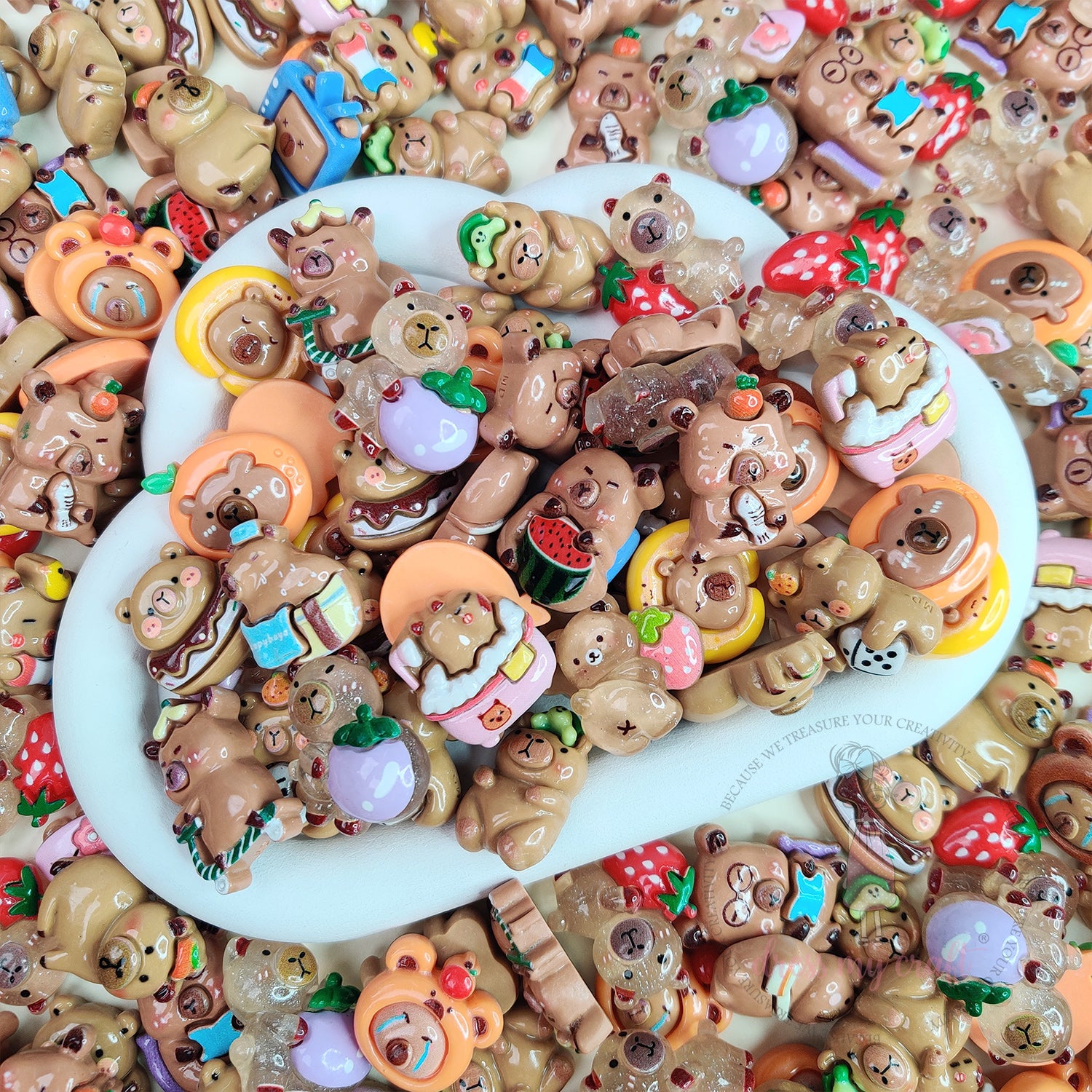Bear World Flatback Cabochons