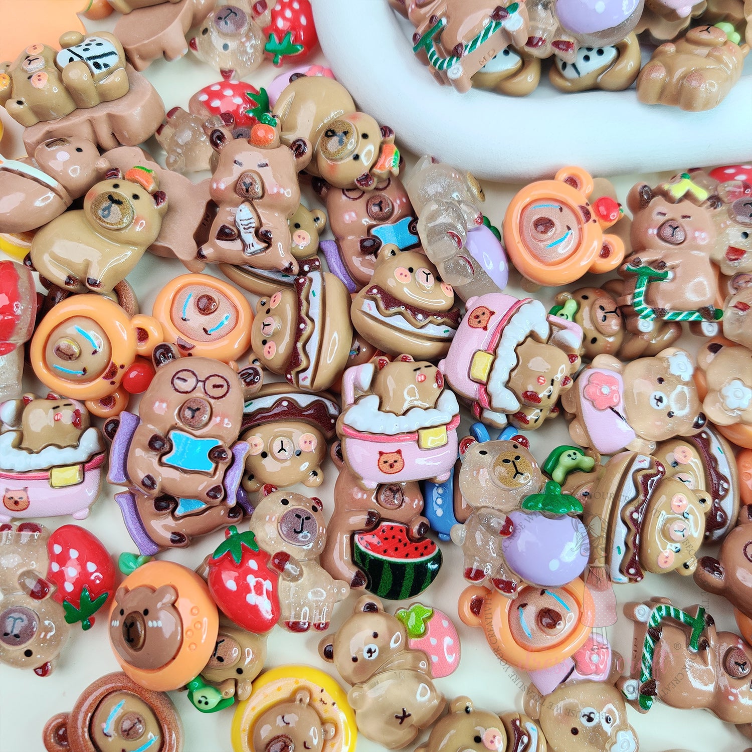 Bear World Flatback Cabochons
