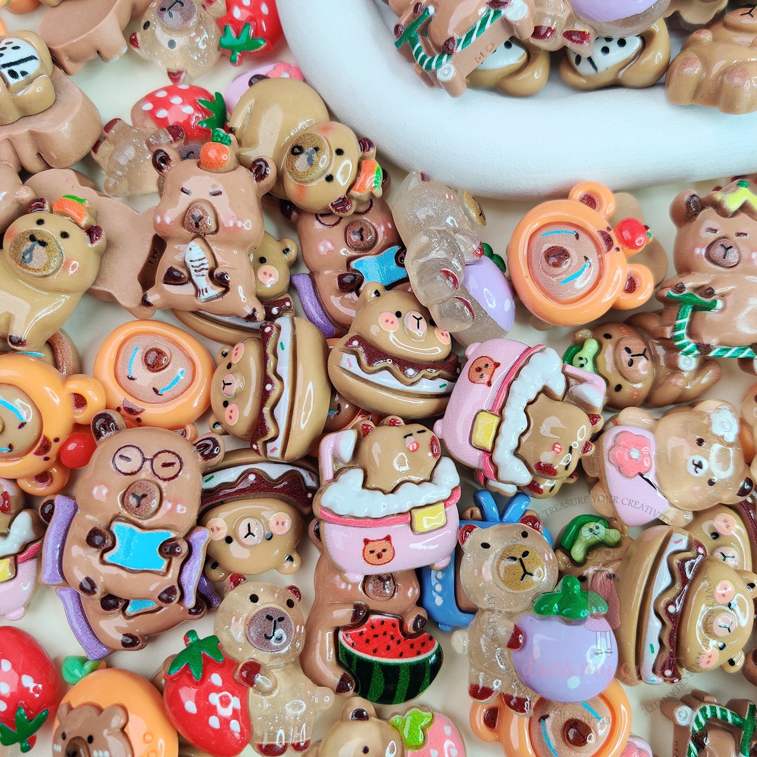 Bear World Flatback Cabochons