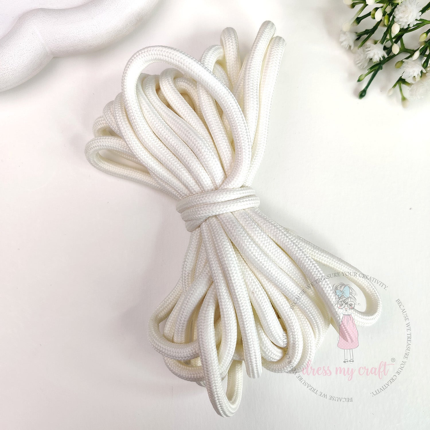 DIY Braided Paracord Rope - Ivory
