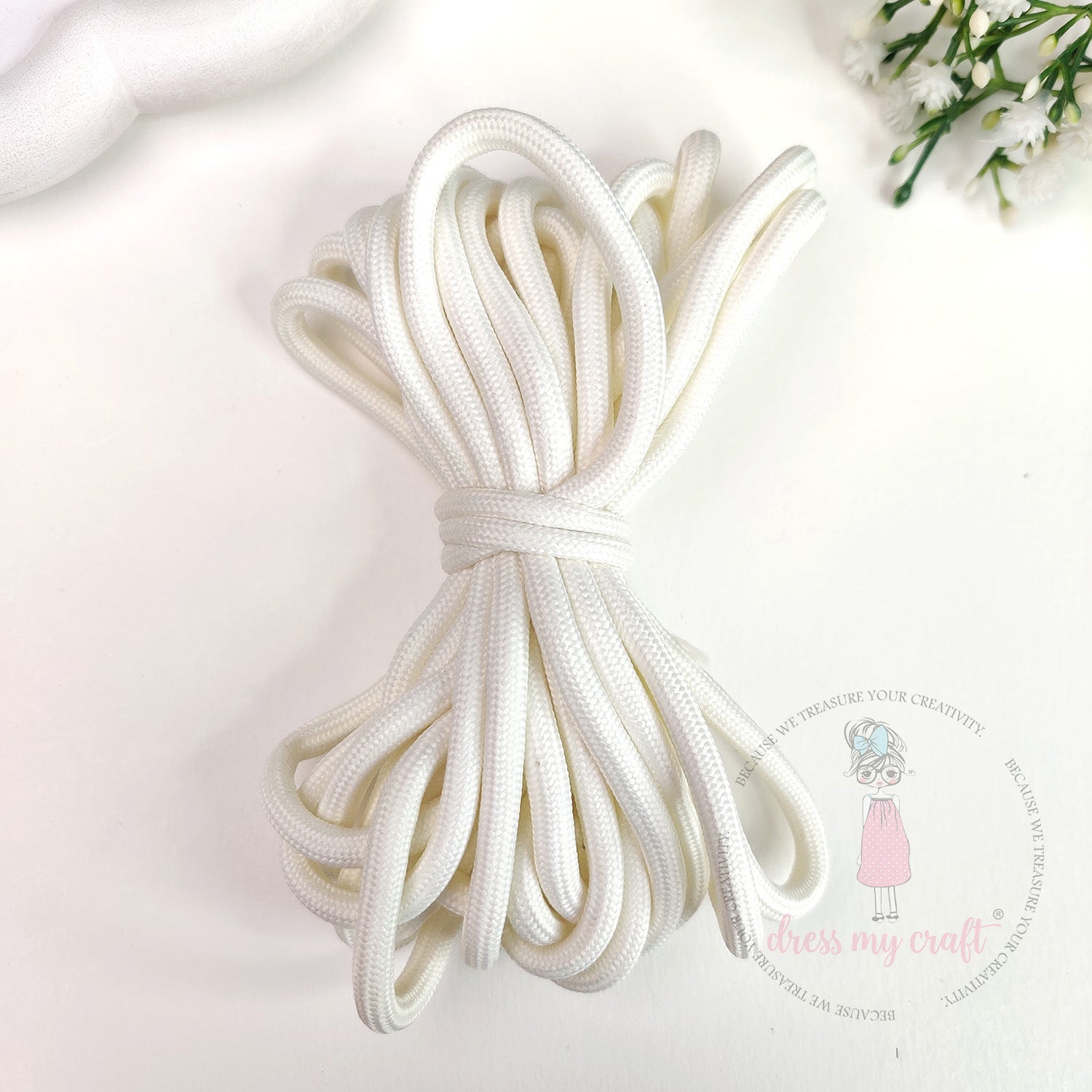 DIY Braided Paracord Rope - Ivory