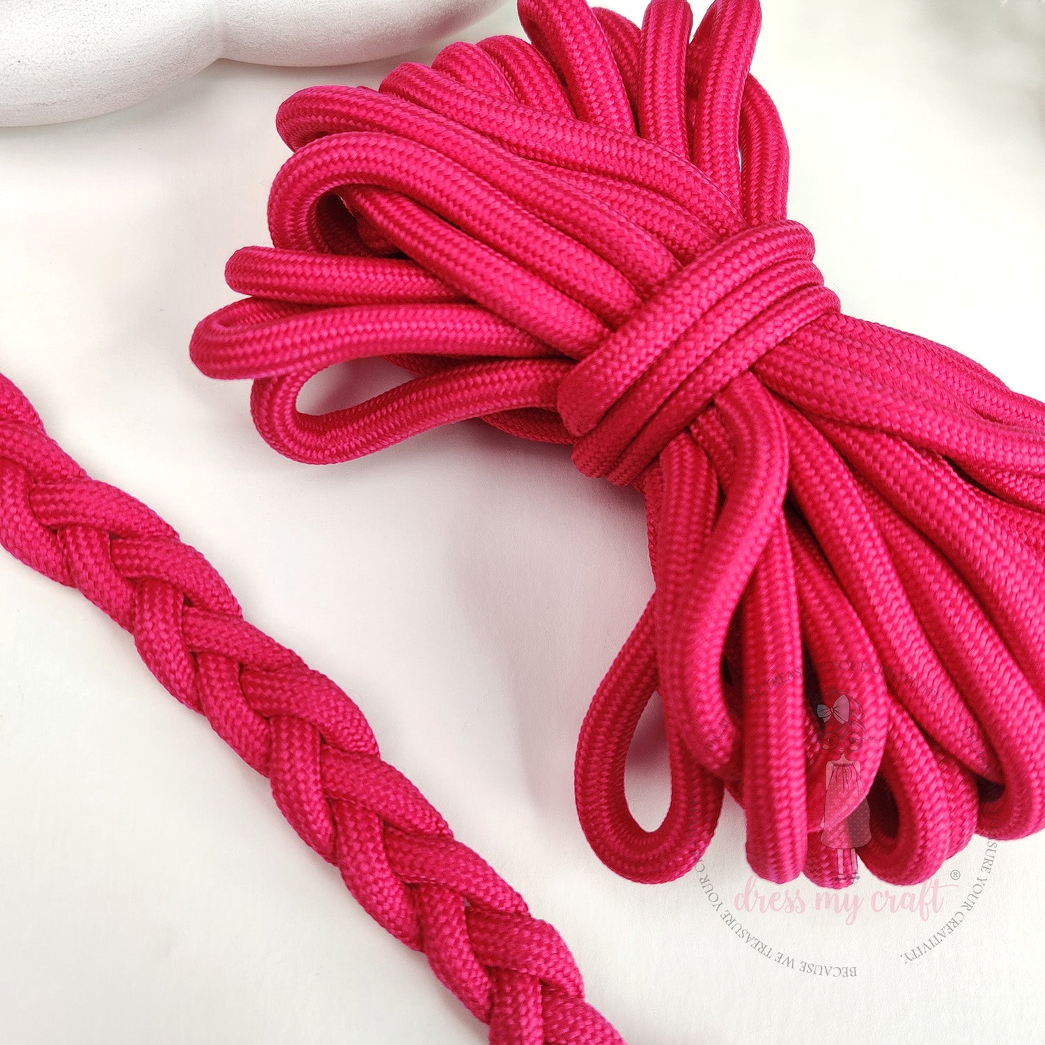 DIY Braided Paracord Rope - Hot Pink