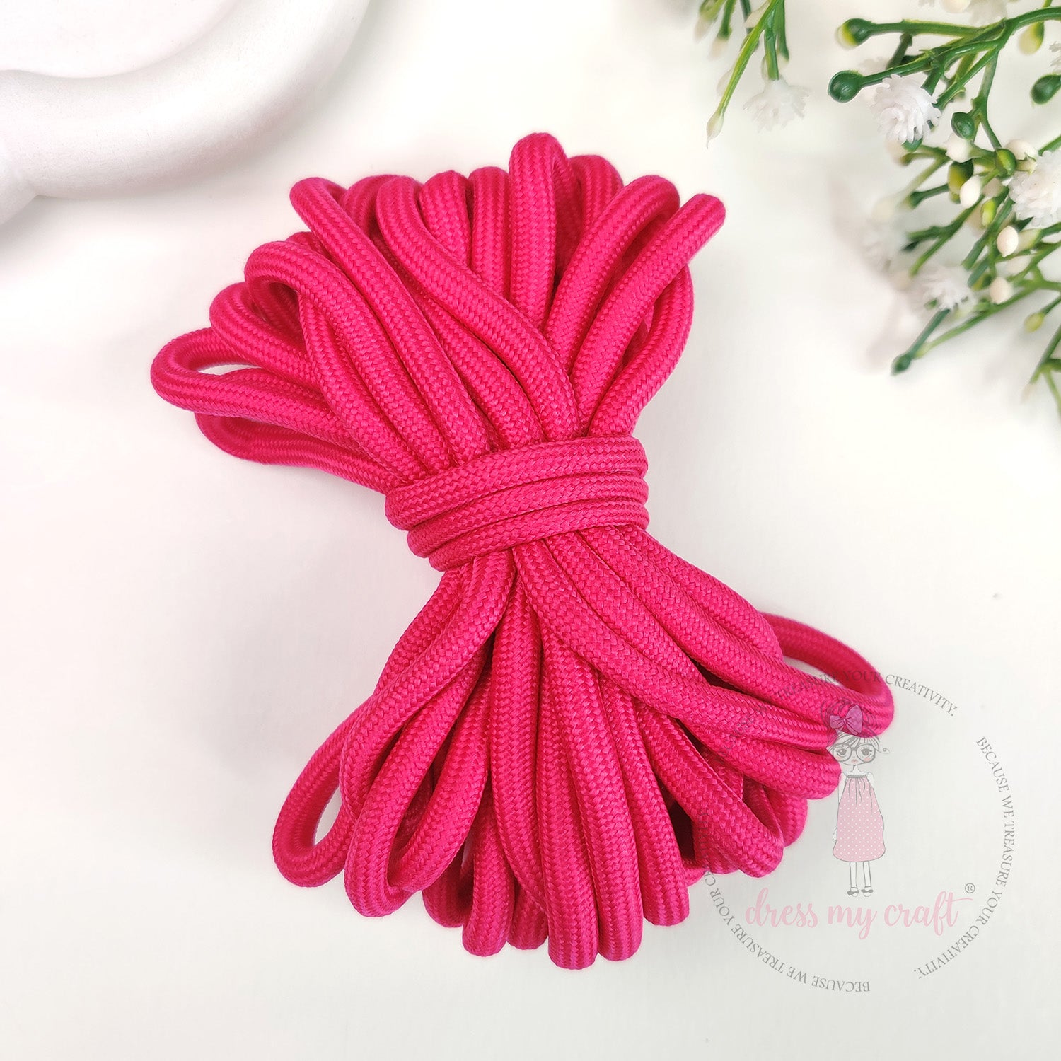 DIY Braided Paracord Rope - Hot Pink