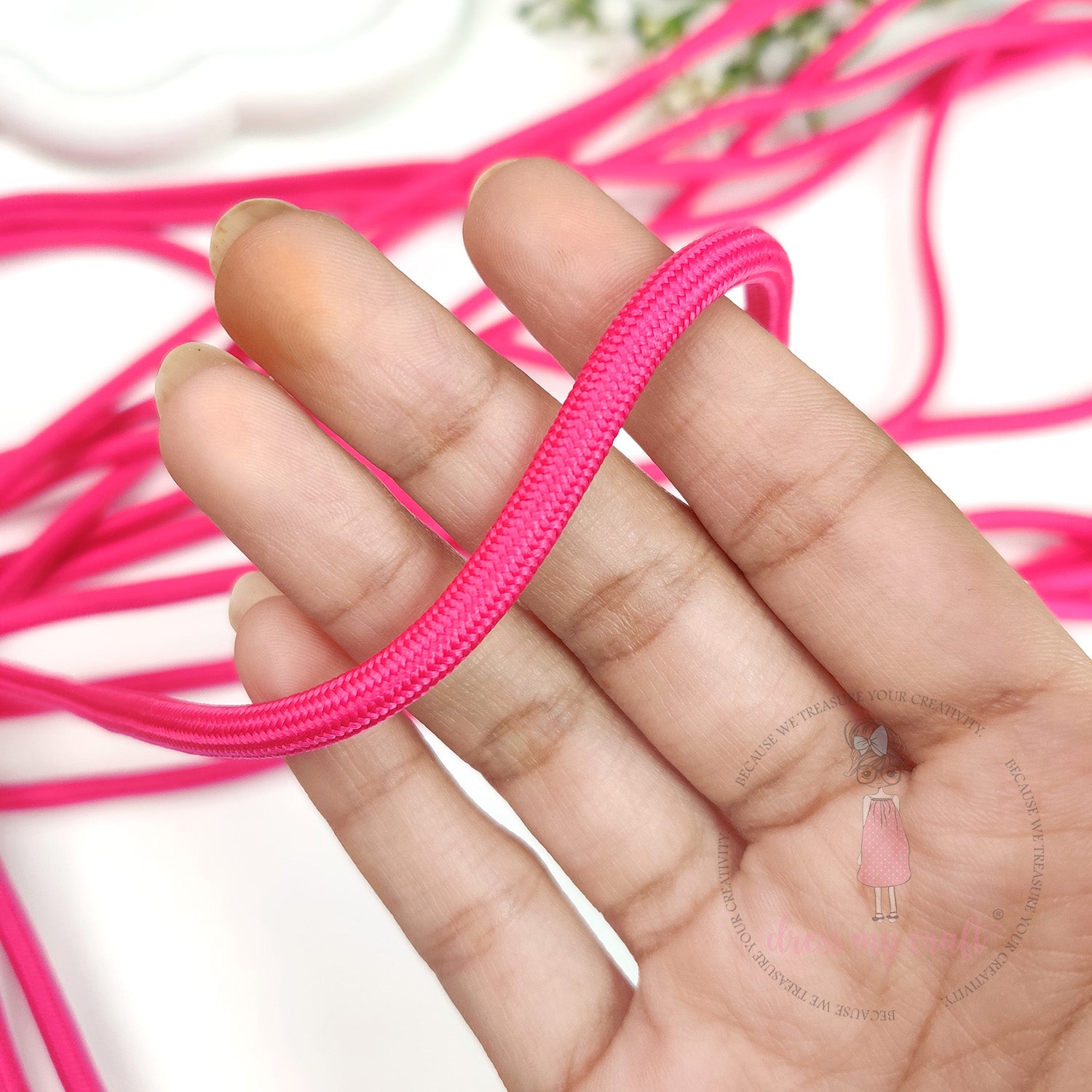 DIY Braided Paracord Rope - Hot Pink