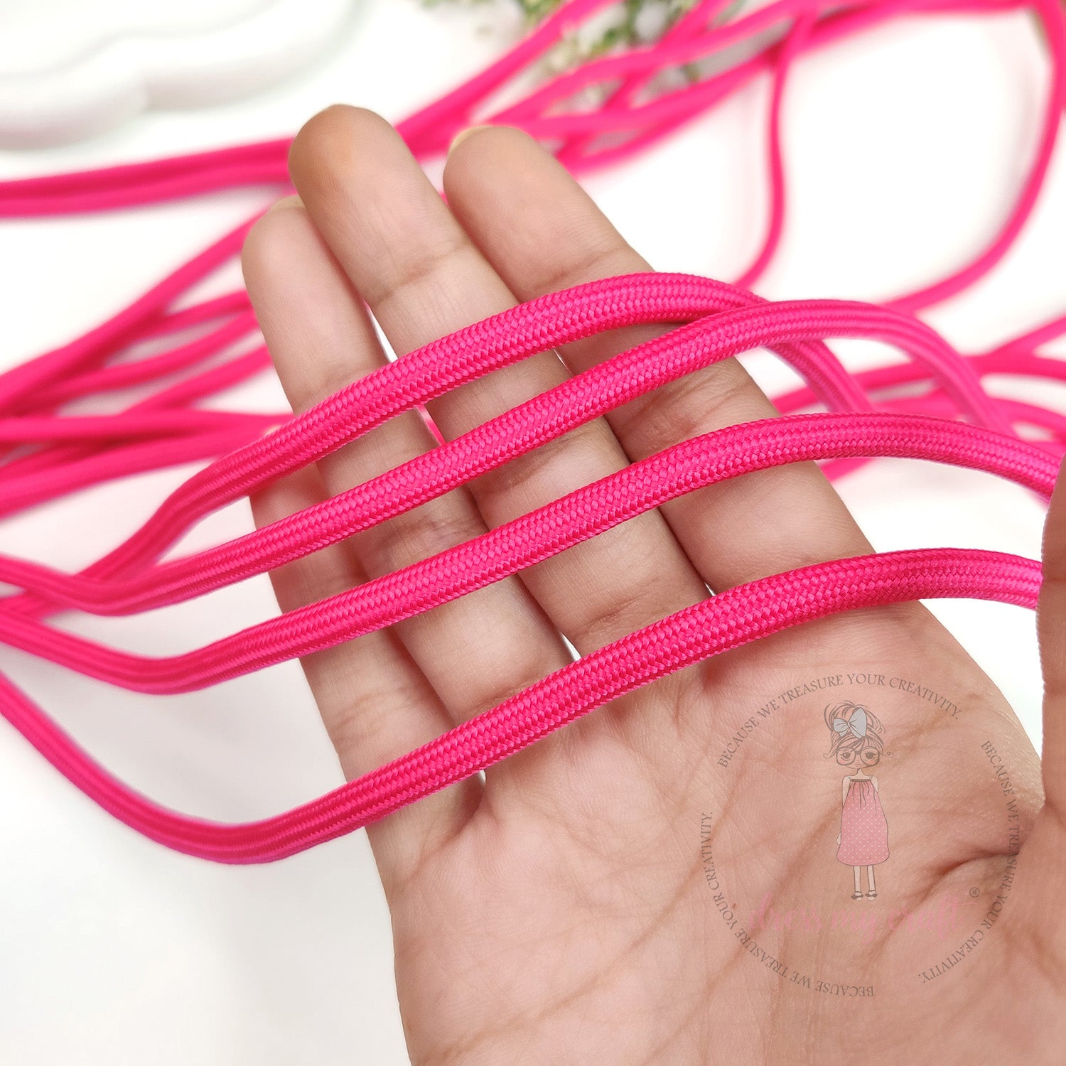 DIY Braided Paracord Rope - Hot Pink