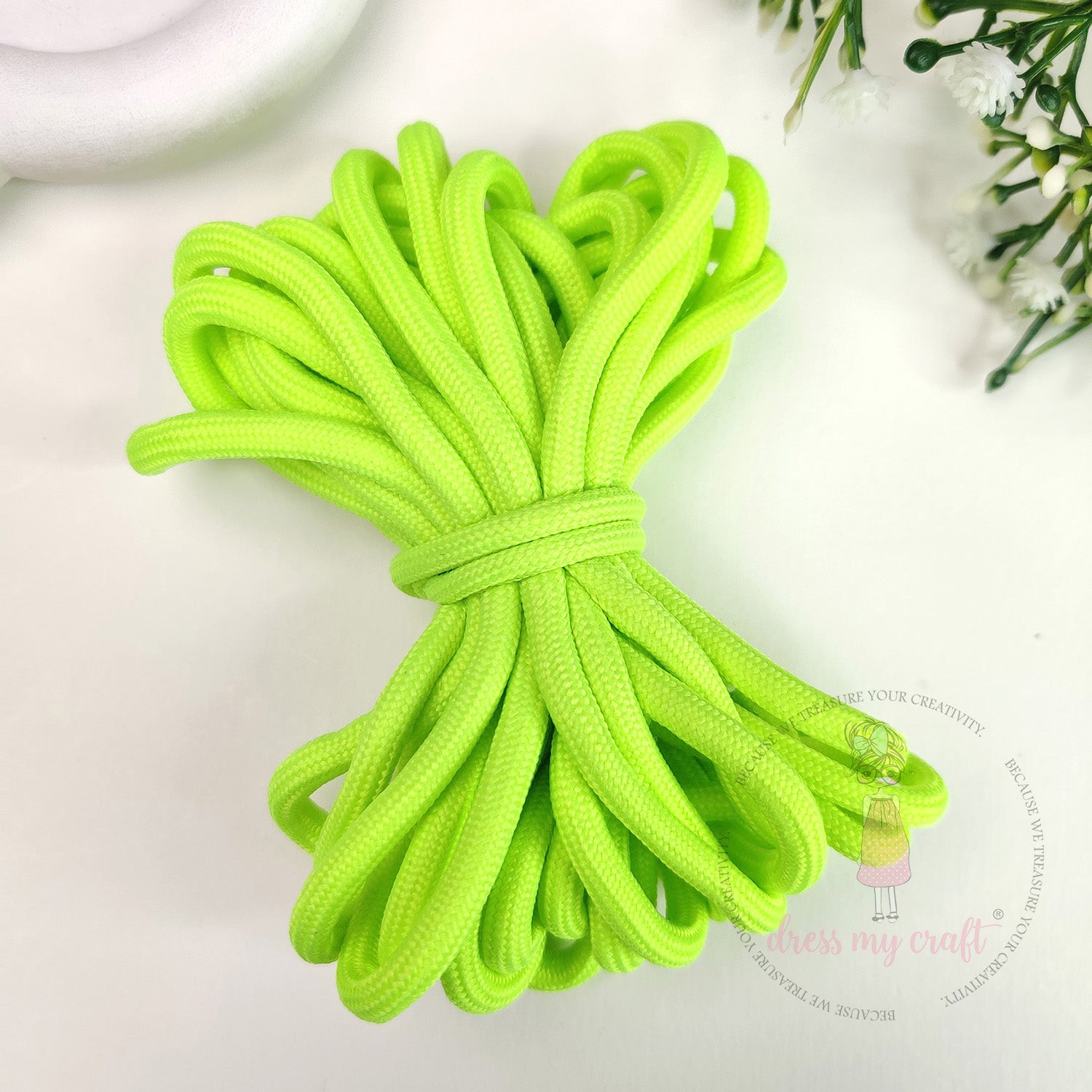 DIY Braided Paracord Rope - Neon Green