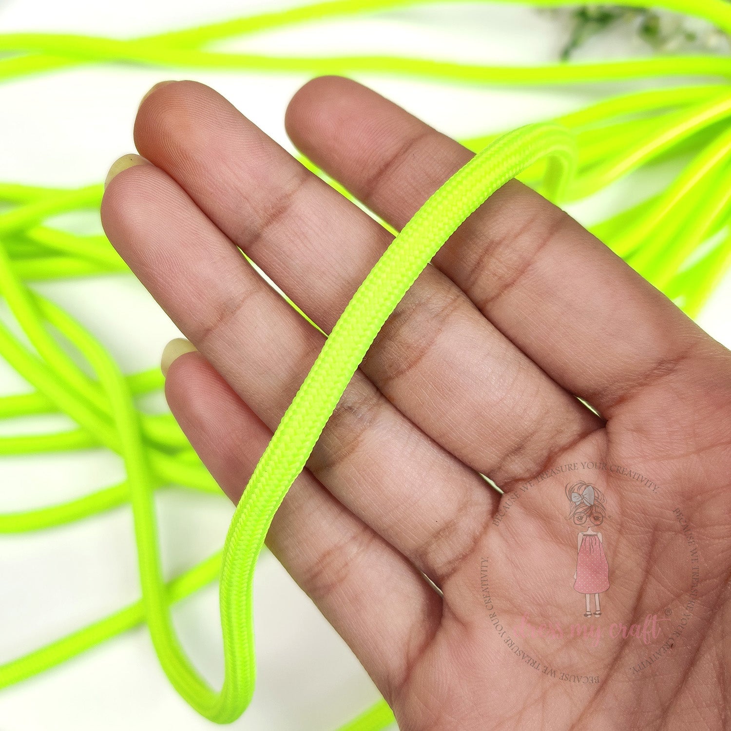 DIY Braided Paracord Rope - Neon Green