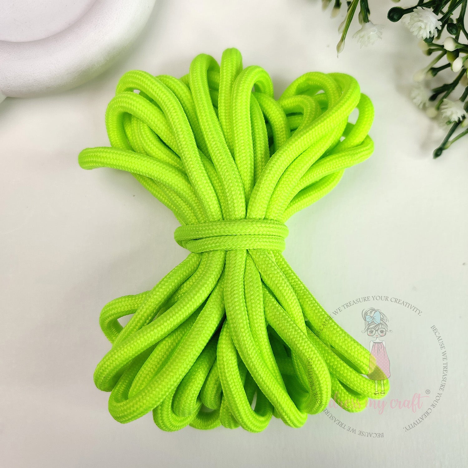 DIY Braided Paracord Rope - Neon Green