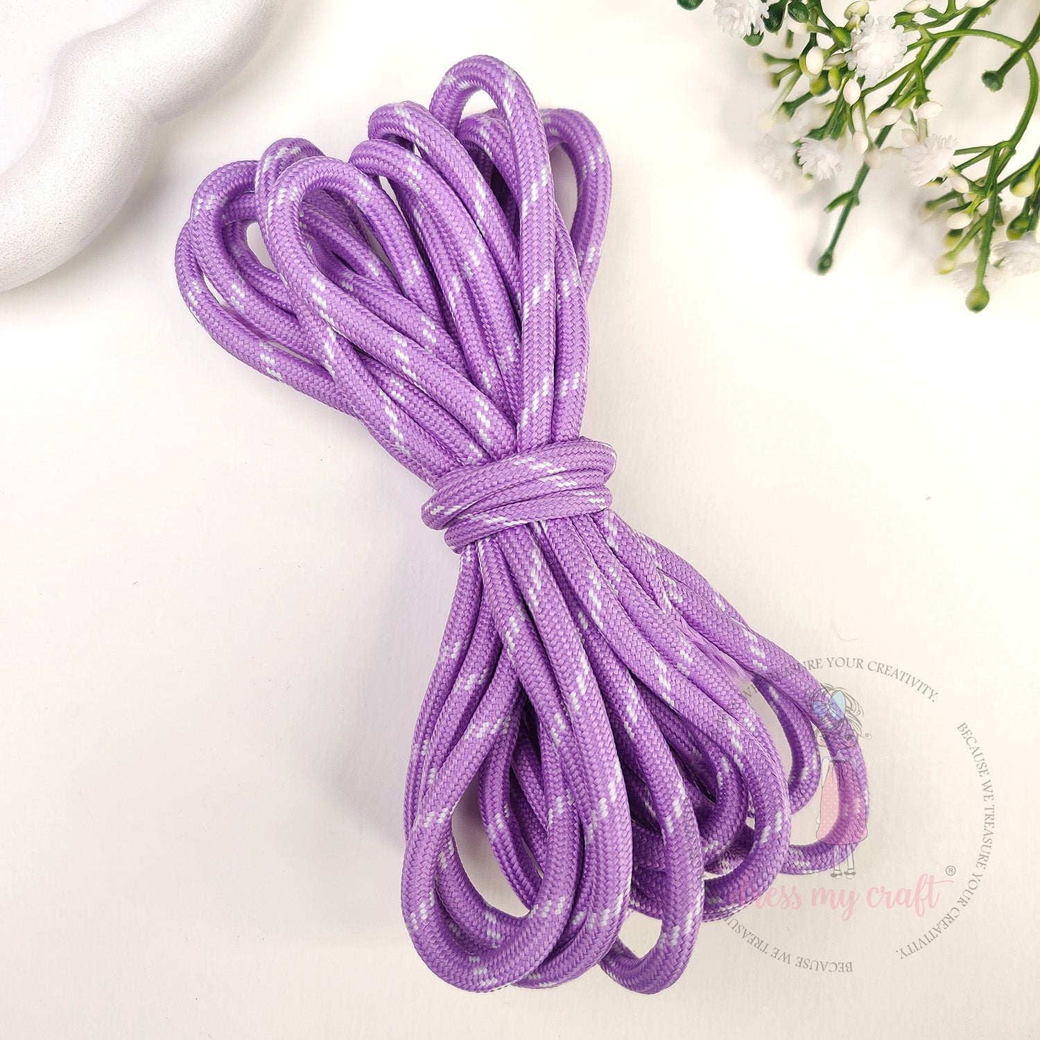 DIY Stripe Braided Paracord Rope - Purple