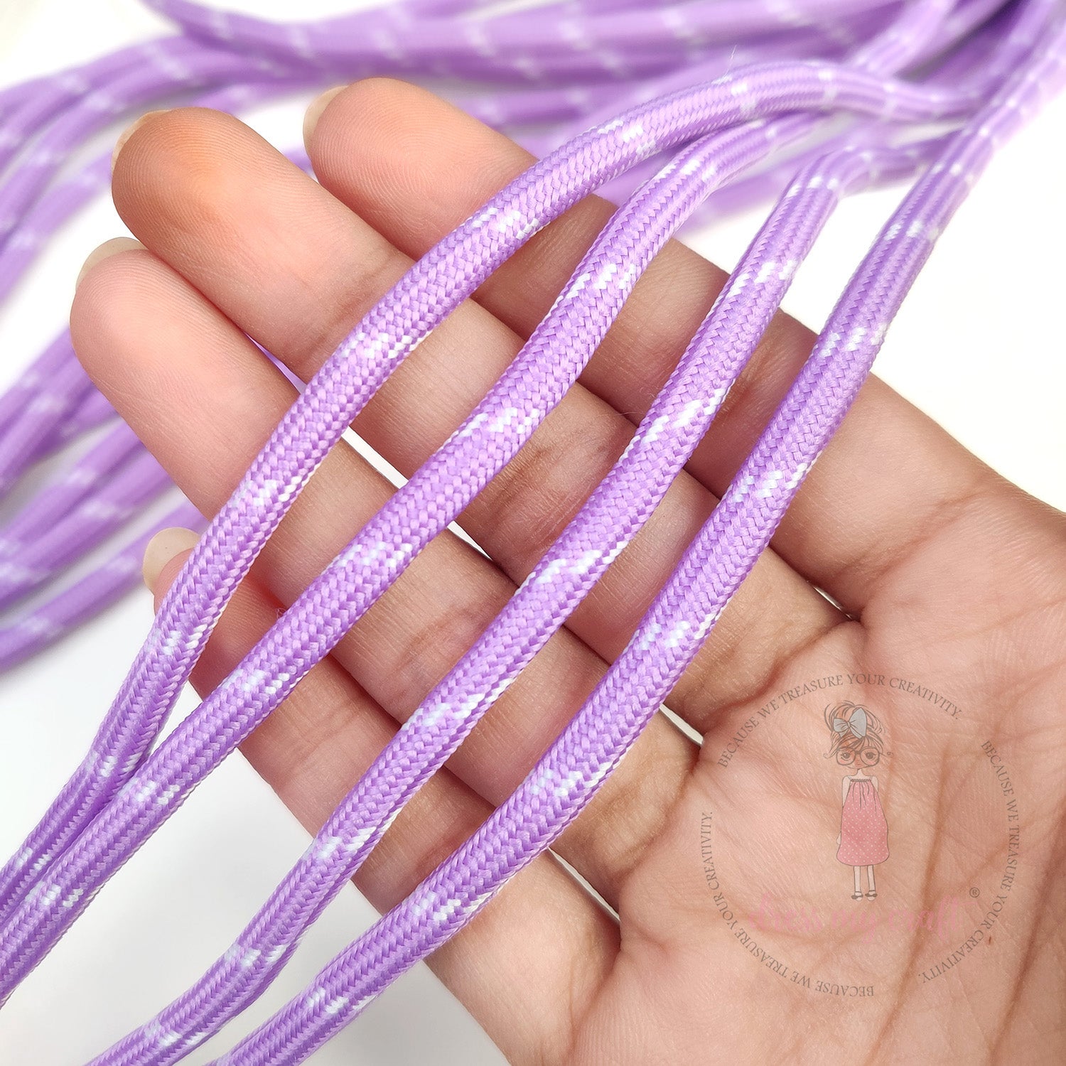 DIY Stripe Braided Paracord Rope - Purple