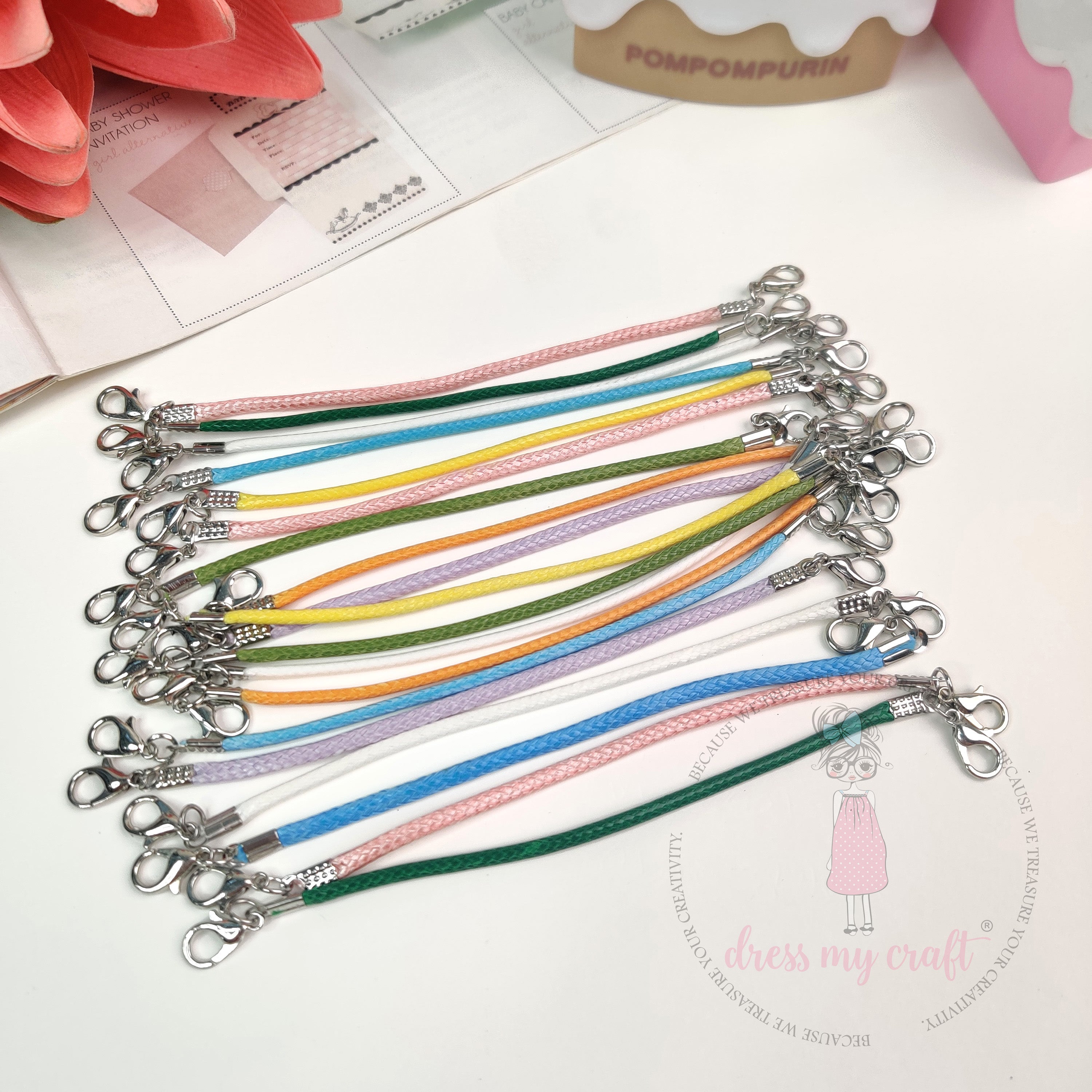 Double Lobster Clasp Rope Strings