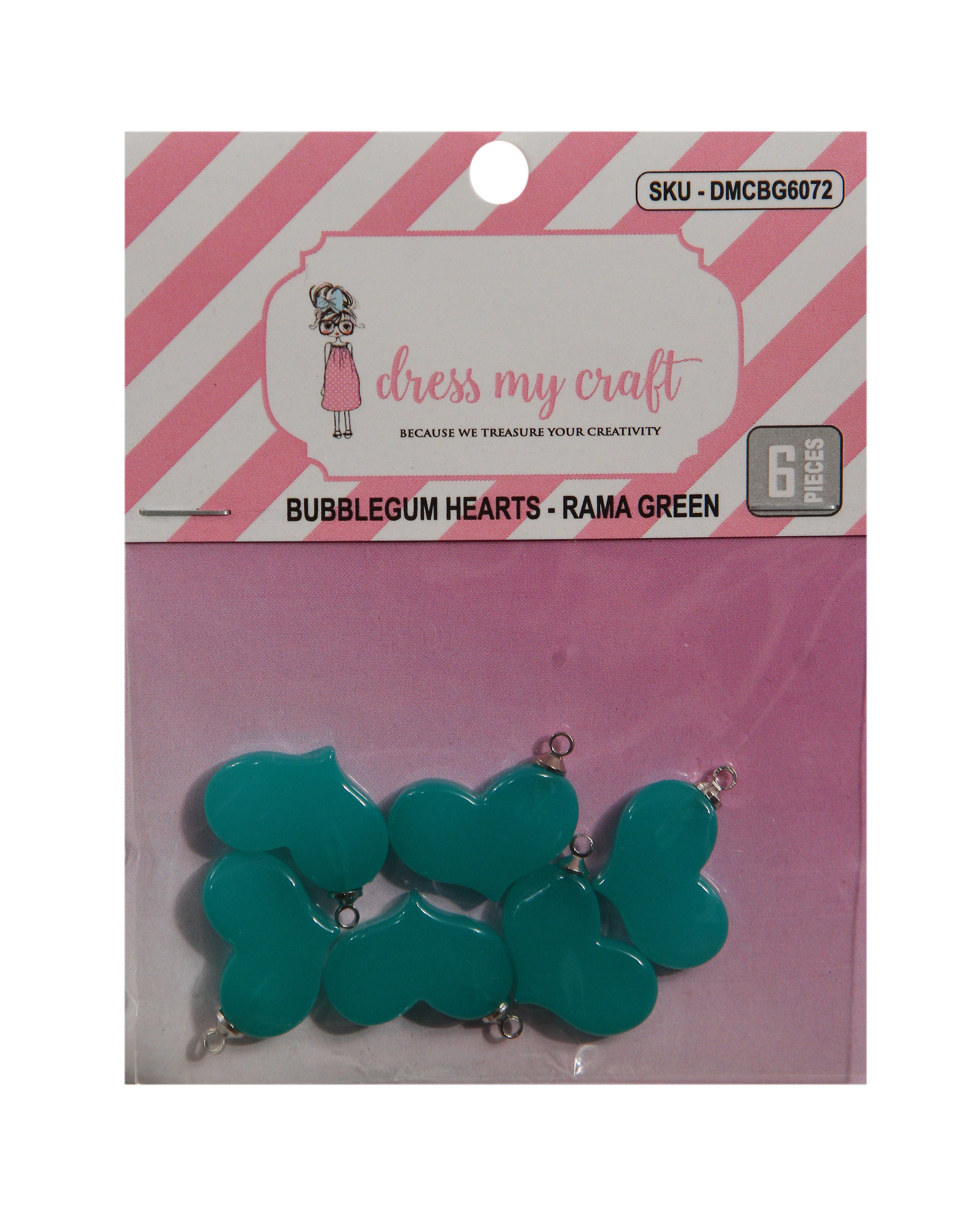 Bubblegum Hearts - Rama Green