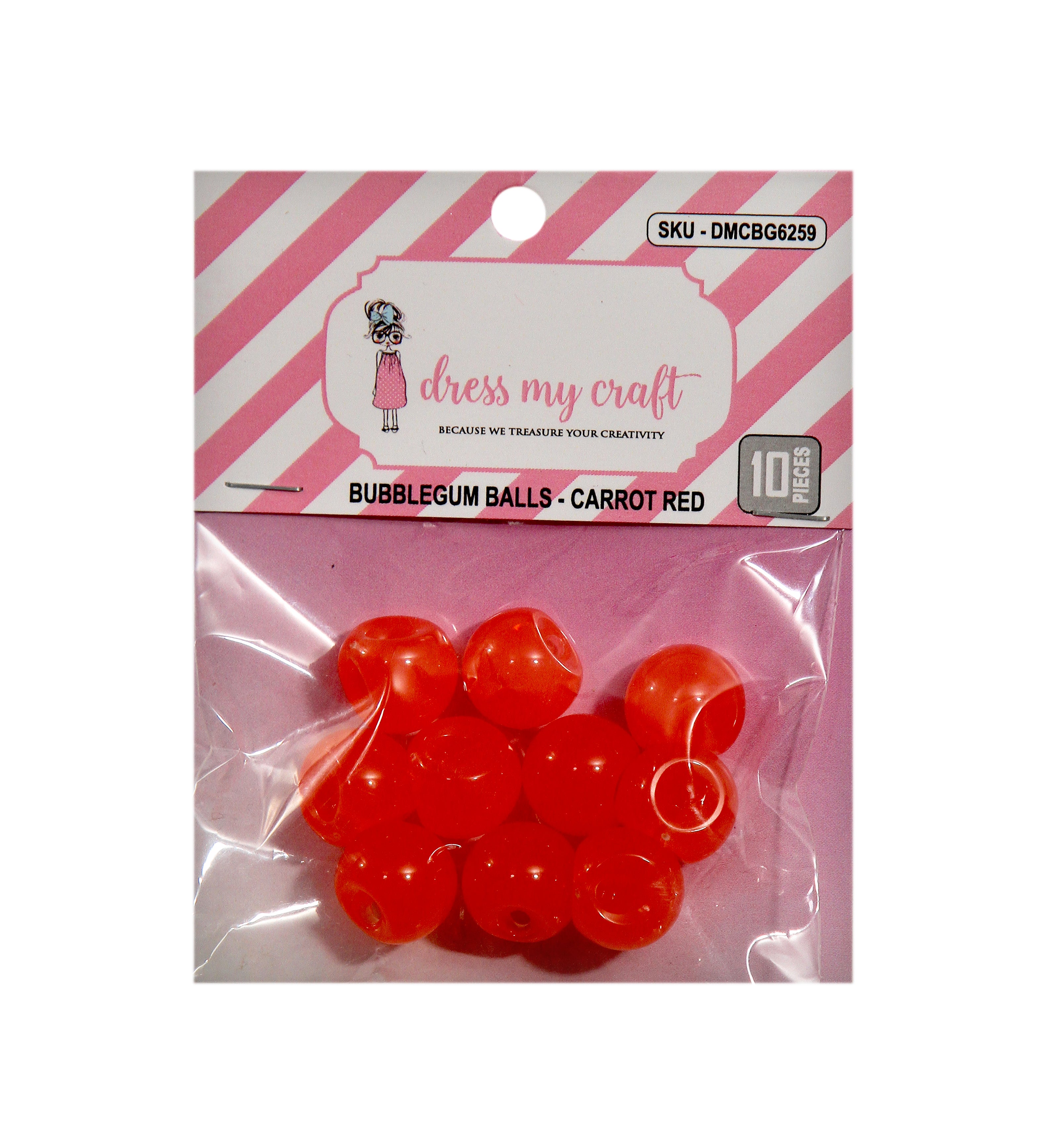 Bubblegum Balls - Carrot Red