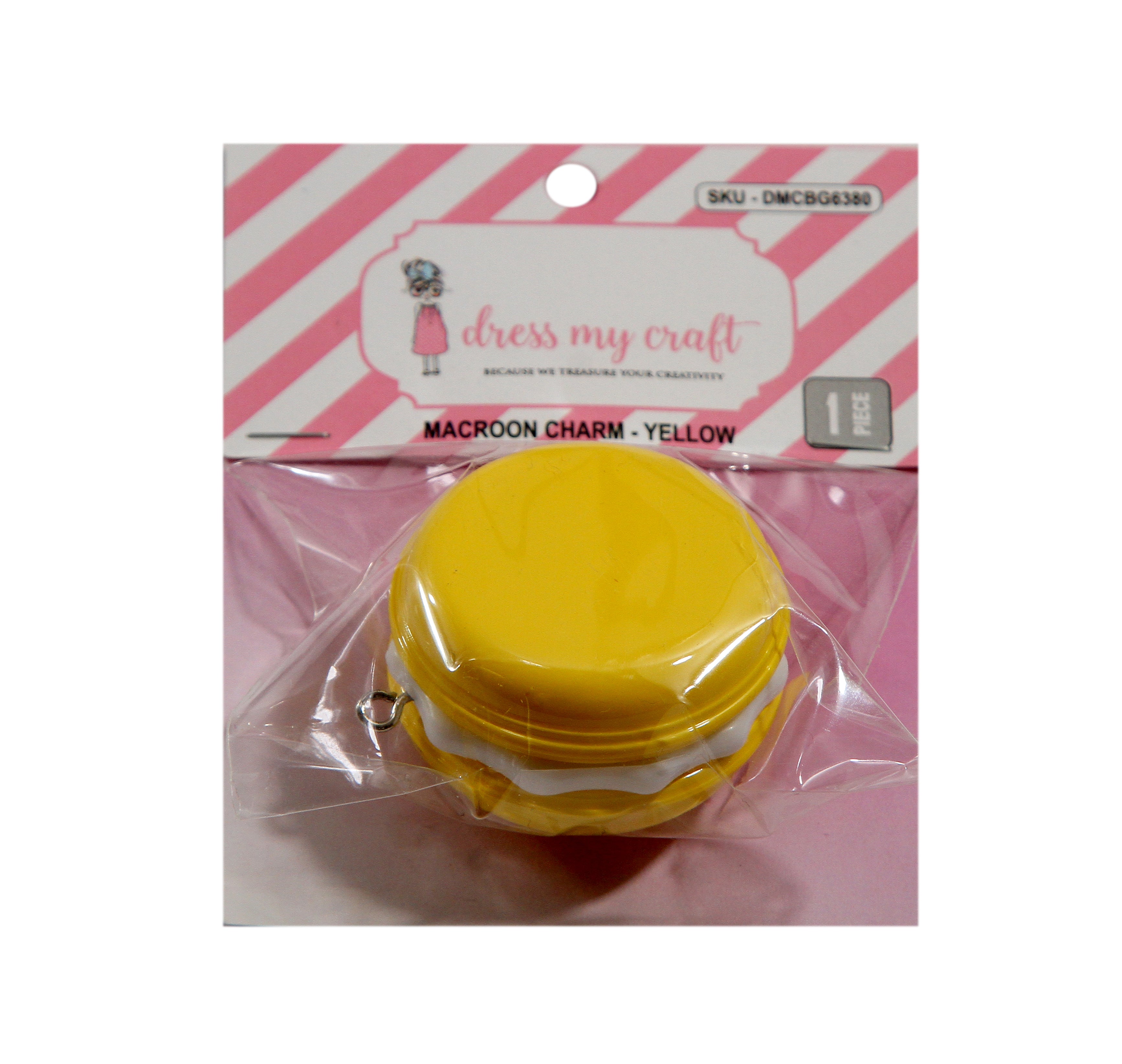 Macroon Charm - Yellow