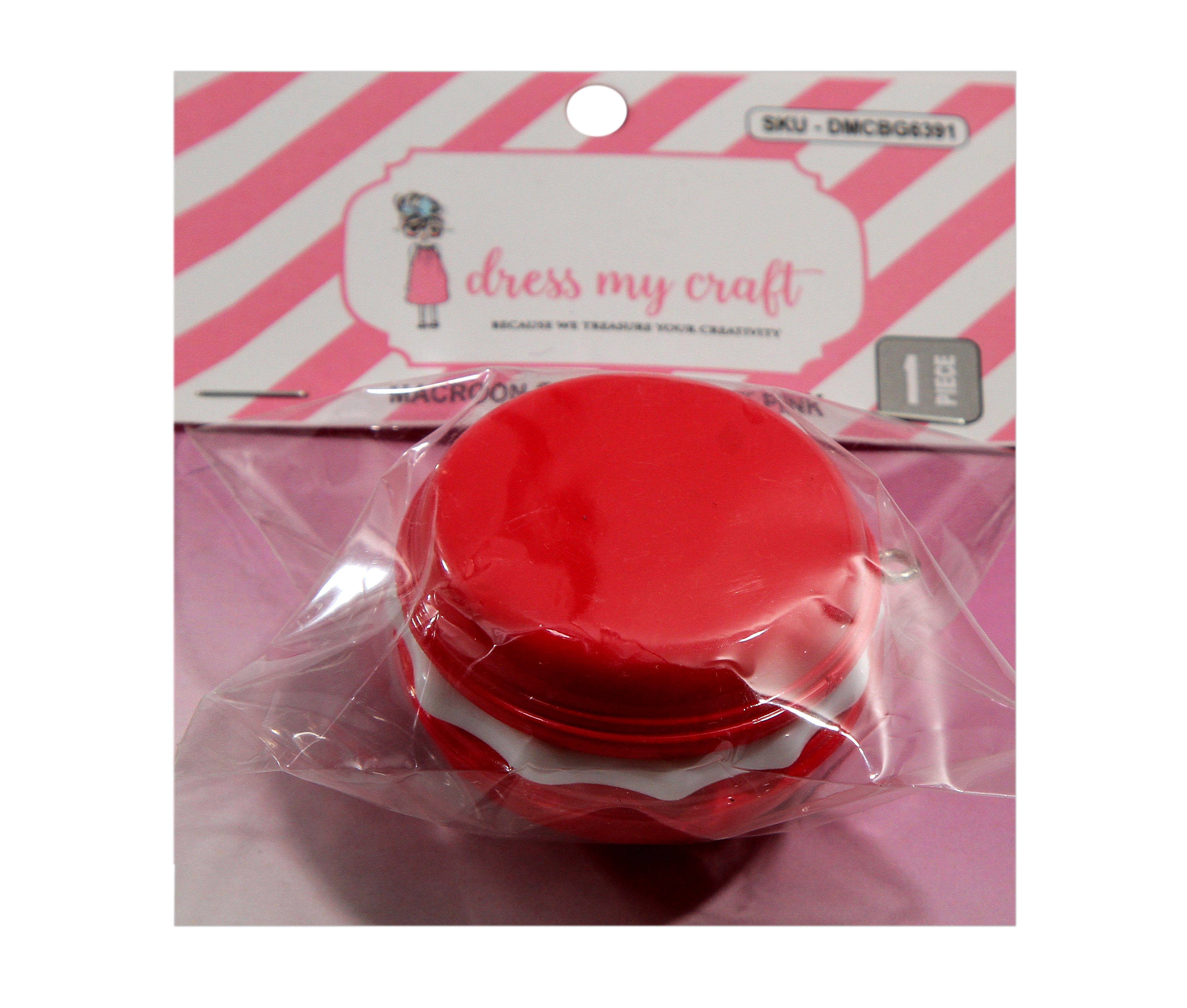 Macroon Charm - Bright Pink