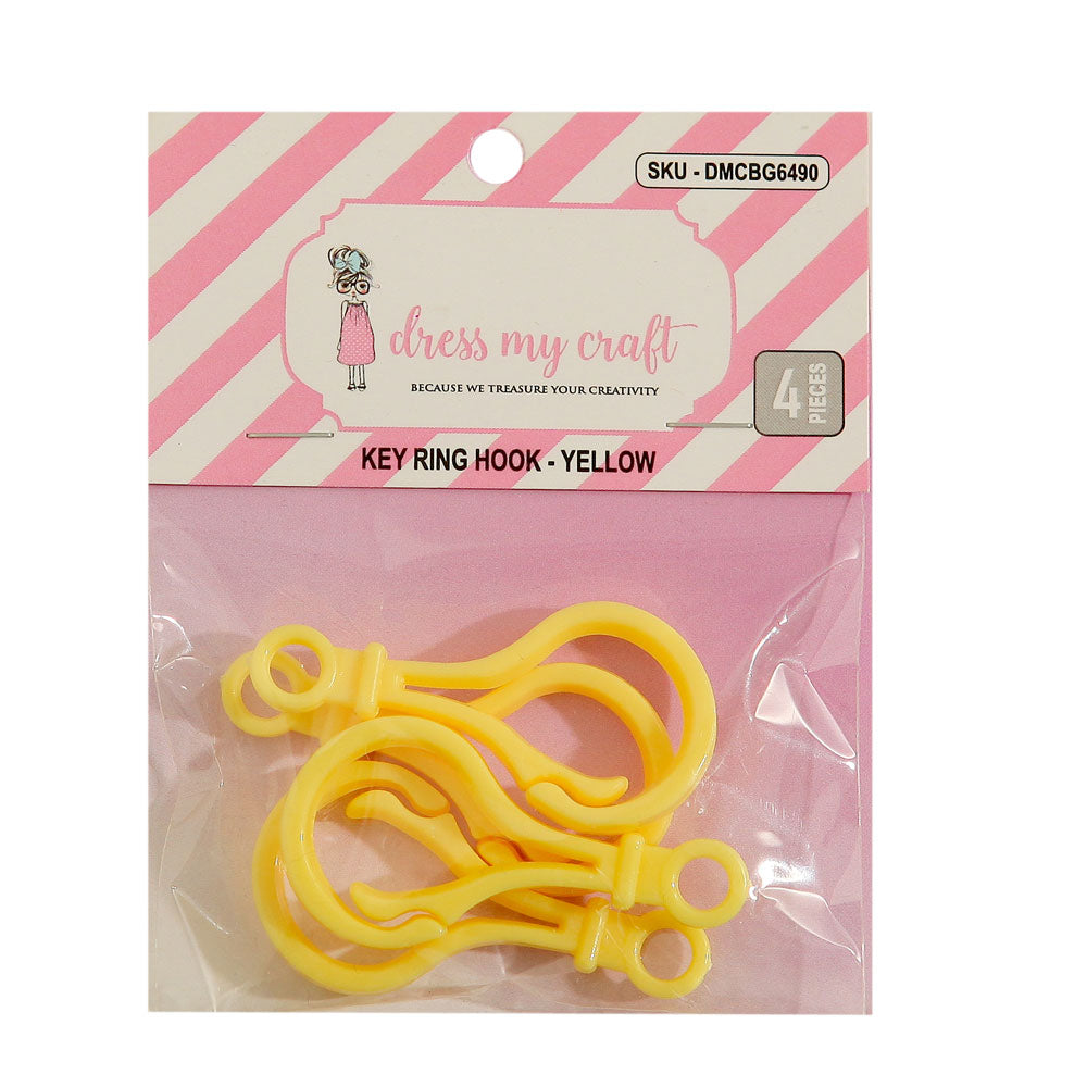 Key Ring Hook - Yellow