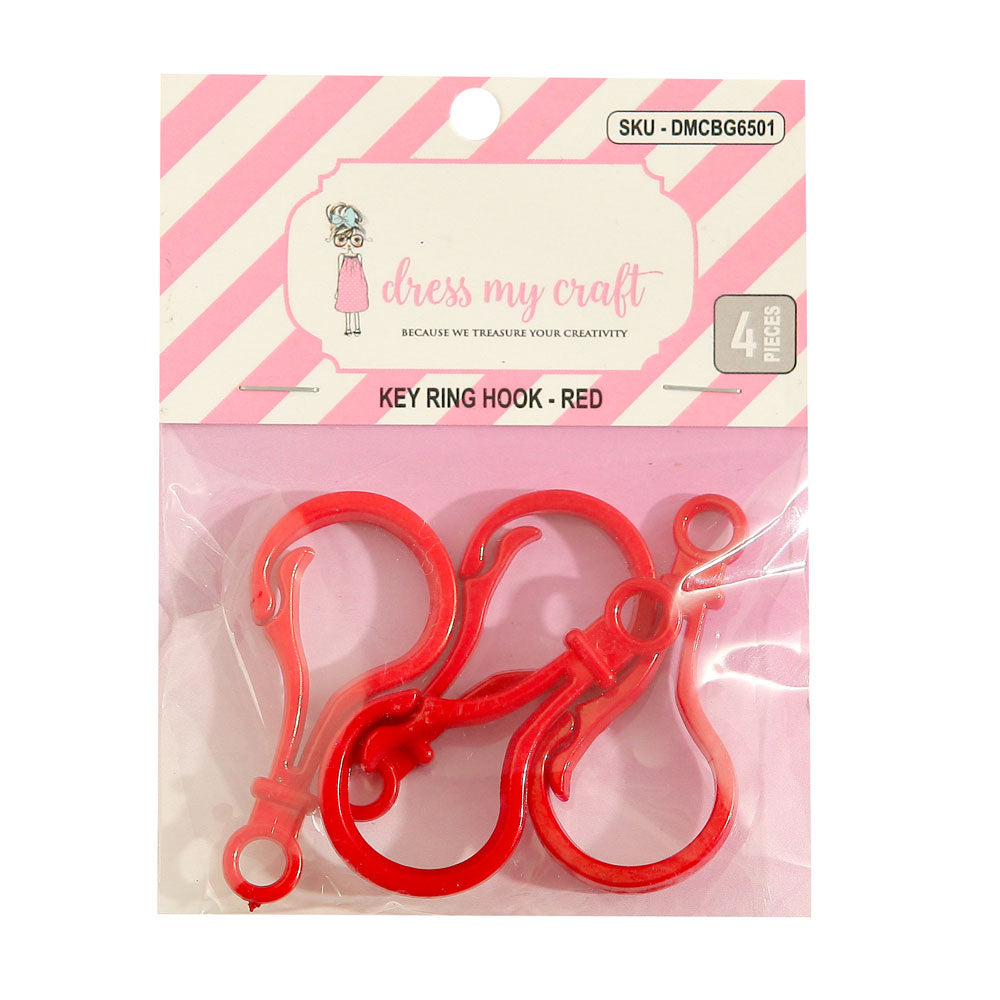 Key Ring Hook - Red