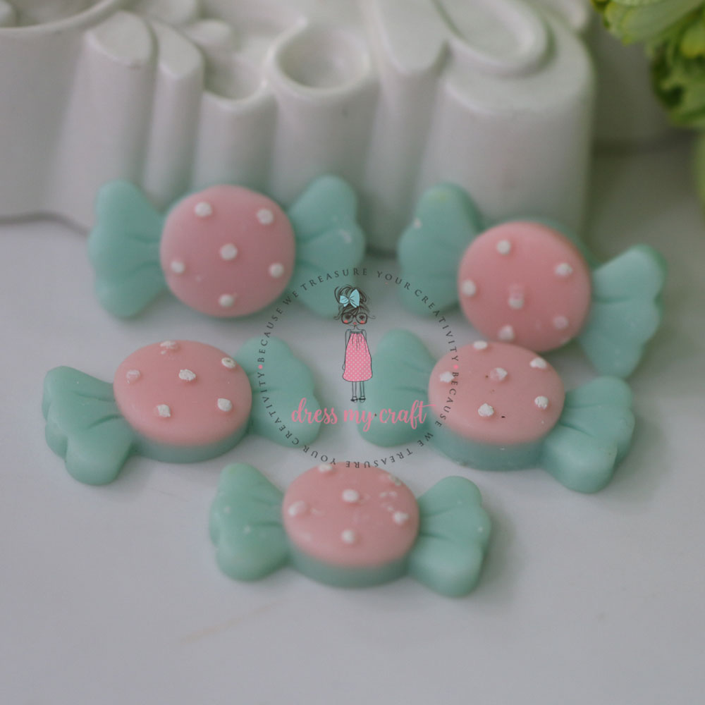 Polka Dot Toffee - Green & Pink