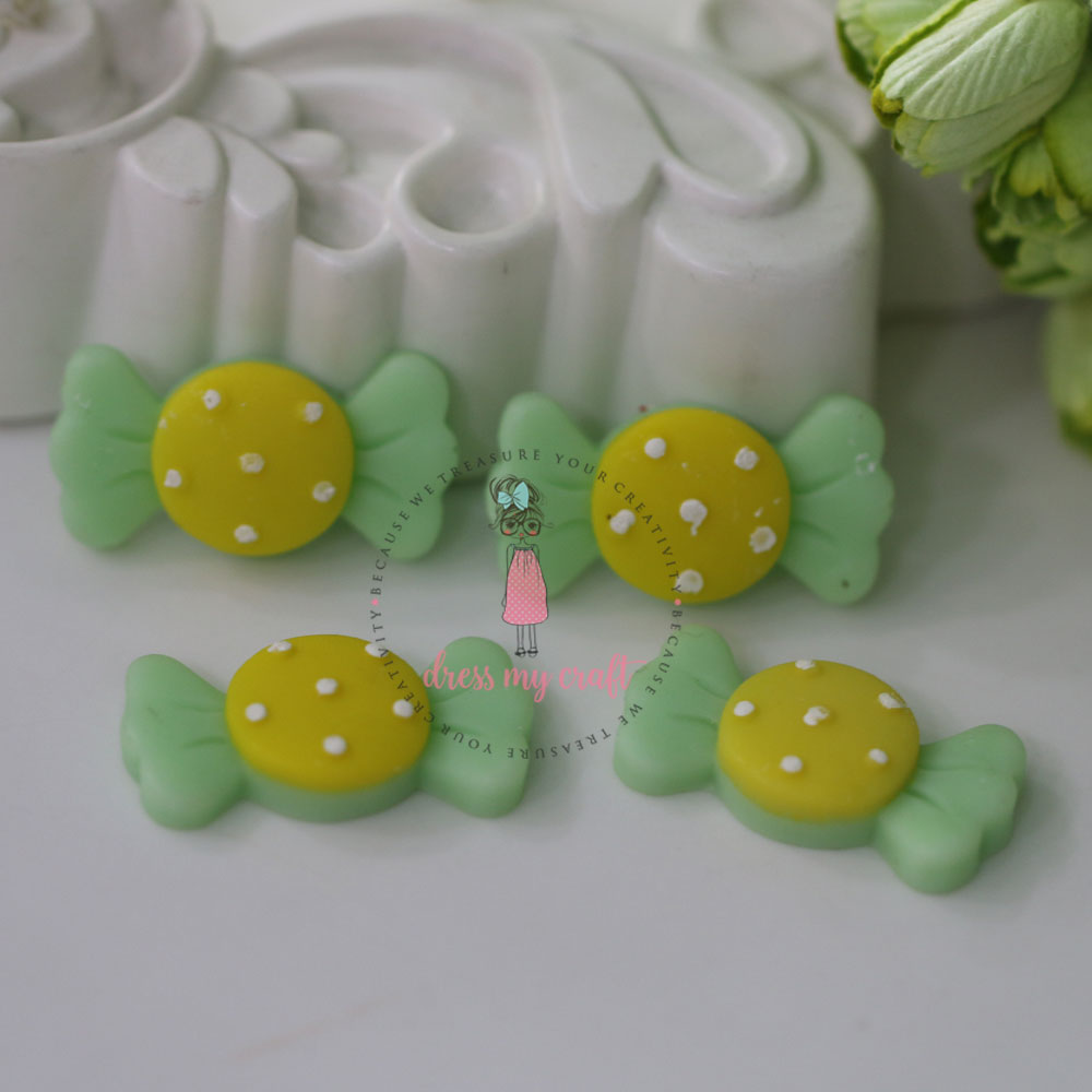 Polka Dot Toffee - Green & Yellow