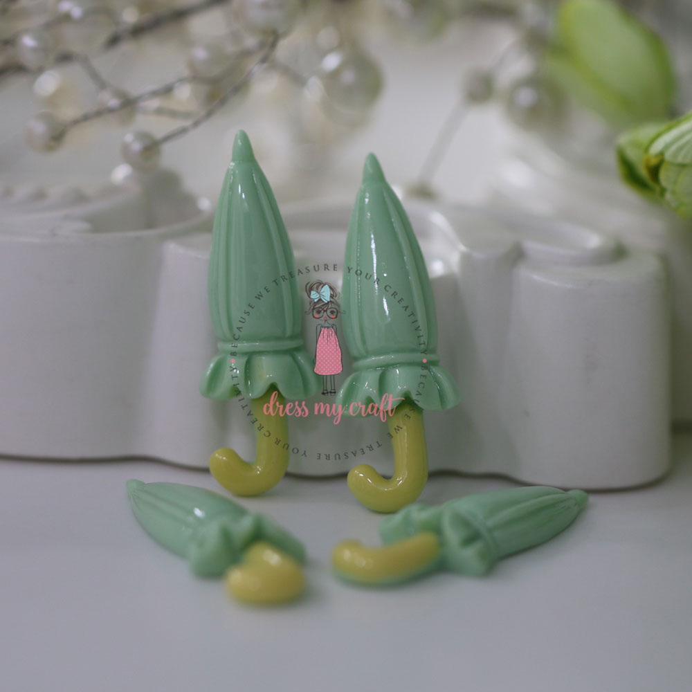 Frilly Umbrella - Pale Green