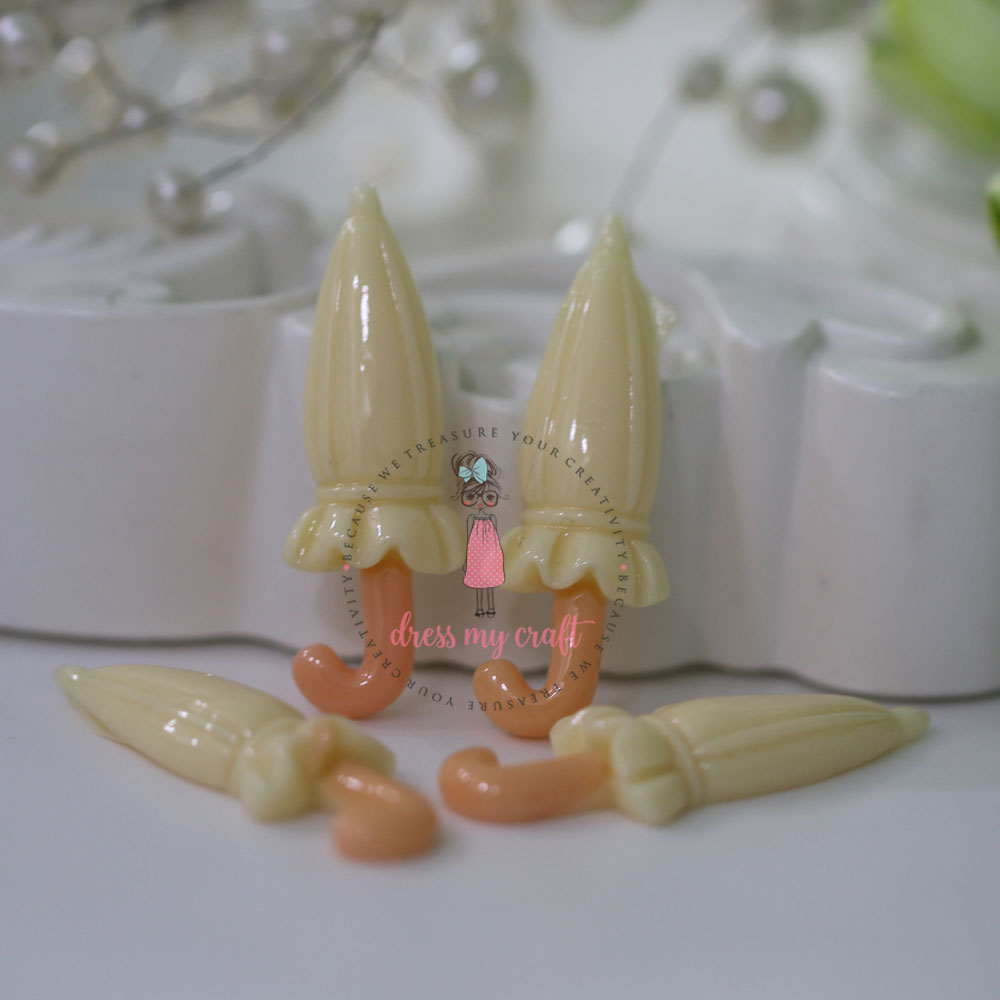 Frilly Umbrella - Light Yellow
