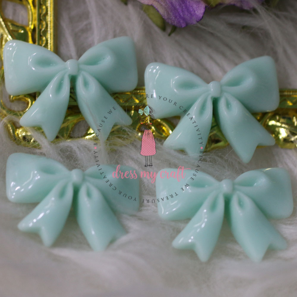 Ruffled Bow - Green